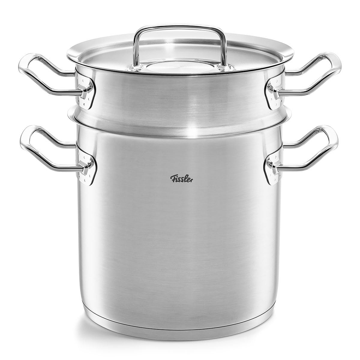 Fissler Original-Profi Collection 6.3 Quart Stainless Steel Multi-Pot with Steamer Insert & Metal Lid - Perfect for Cooking, Steaming & Meal Prep in Modern Kitchens