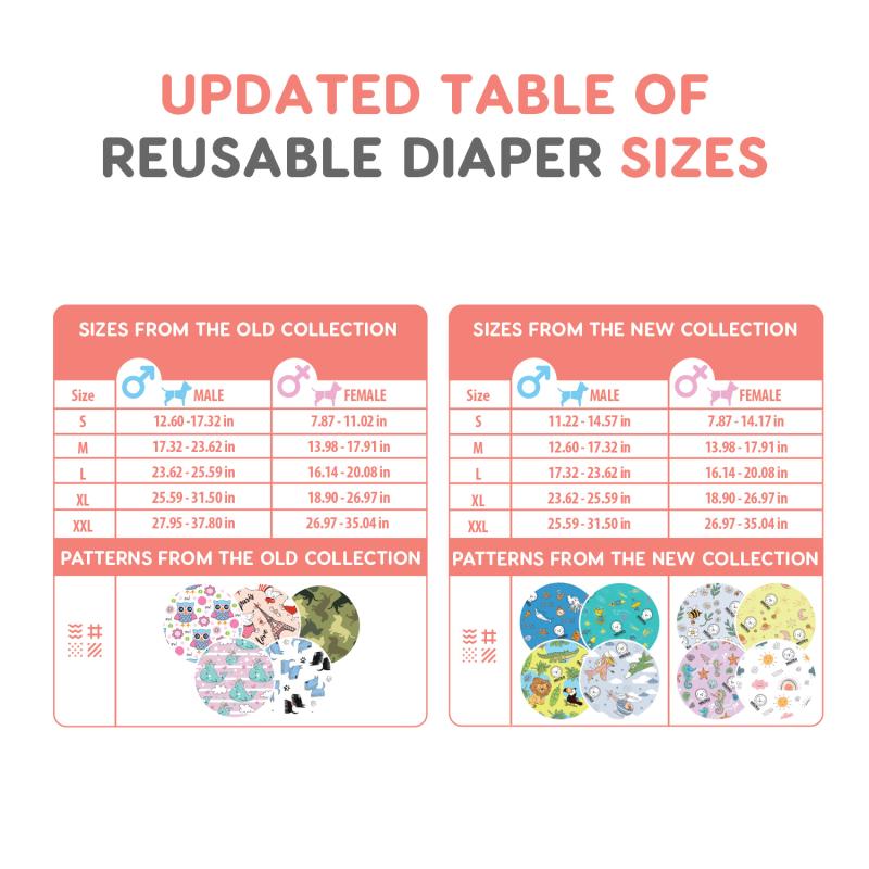Misoko Washable Dog Diapers for Male Dogs - 3 Pack Reusable Pet Diapers for Incontinence, Training & Travel - Perfect for Holidays, Home & Outdoor Use