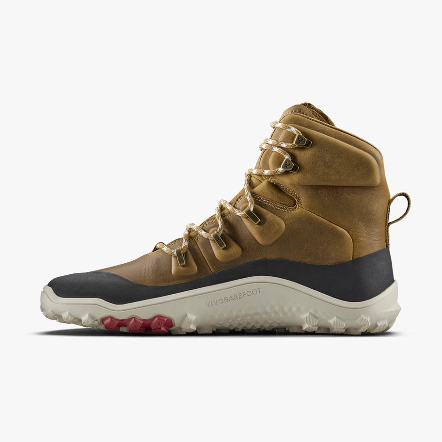 Vivobarefoot Men's Tracker Leather All-Terrain Hiking Boots - Waterproof Outdoor Adventure Shoes for Trail Running & Camping