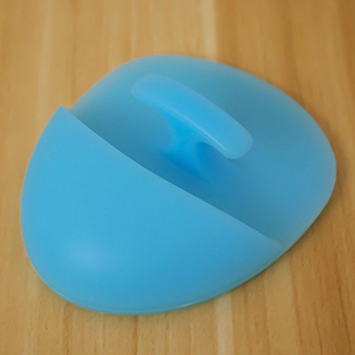 Sky Blue Silicone Face Scrubber - Exfoliating Brush for Blackhead Removal & Facial Cleansing | Gentle Skin Exfoliator for Daily Skincare Routine, Makeup Removal & Deep Pore Cleaning