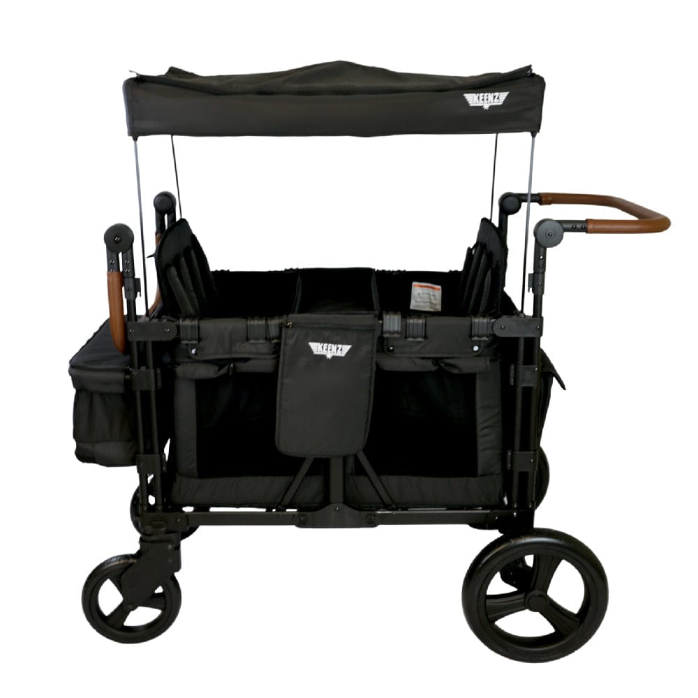 Keenz XC+2.0 Stroller Wagon for 4 Passengers - All-Terrain Baby & Kids Wagon with Canopy - Perfect for Beach, Park, and Family Outings