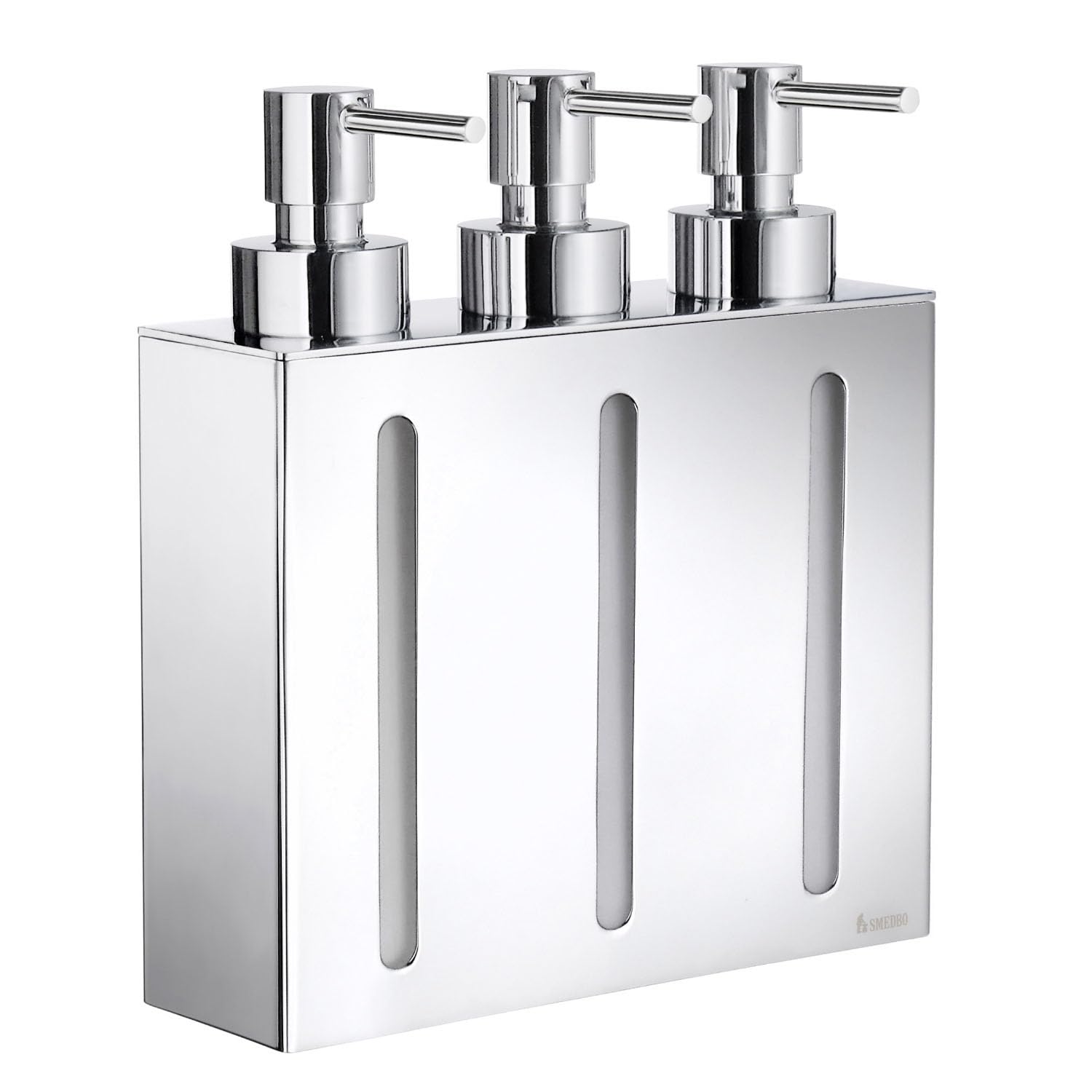 Polished Chrome Wall Mount Soap Dispenser - FK259 Model (16.7x6x21cm) | Modern Touch-Free Bathroom & Kitchen Accessory for Home & Commercial Use
