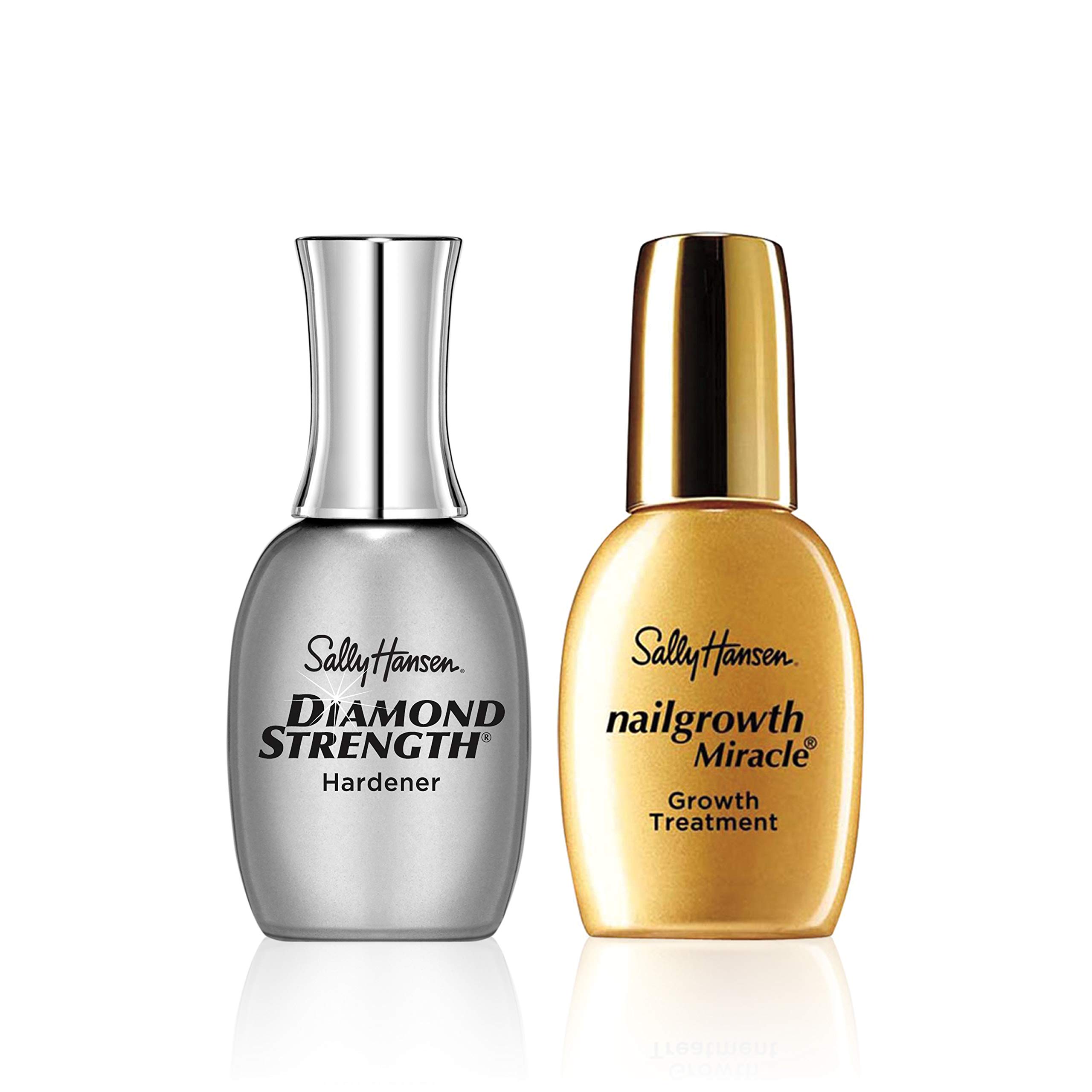 Sally Hansen Diamond Strength Nail Hardener & Growth Treatment - Protective Clear Nail Polish for Stronger, Healthier Nails - Perfect for Daily Use, Manicures & Weak Nail Repair