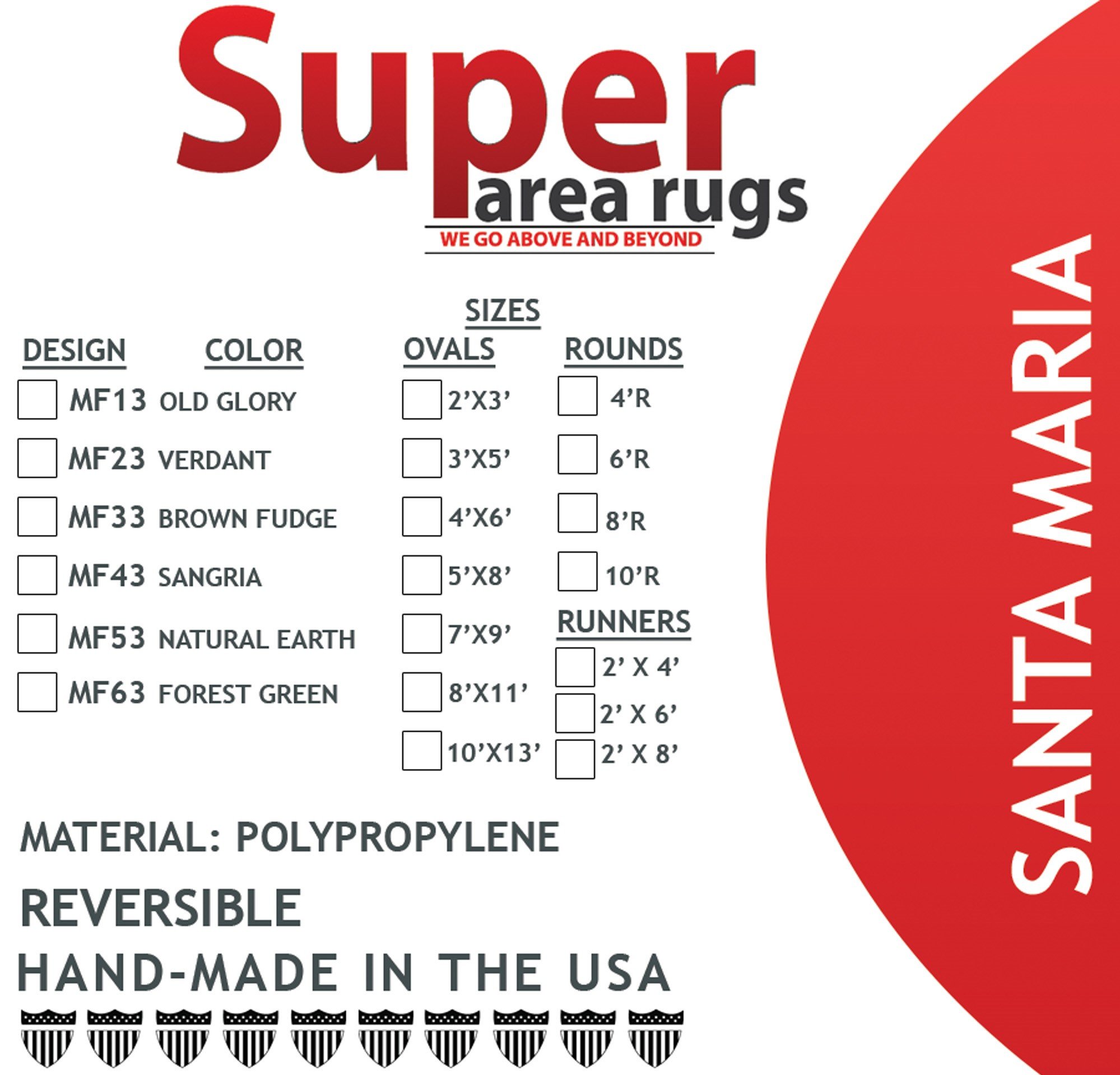 Super Soft Braided Area Rug - 6' X 6' Round Indoor/Outdoor Reversible Washable Rug for Patio, Deck, Living Room - Natural Earth Tone - Santa Maria Design