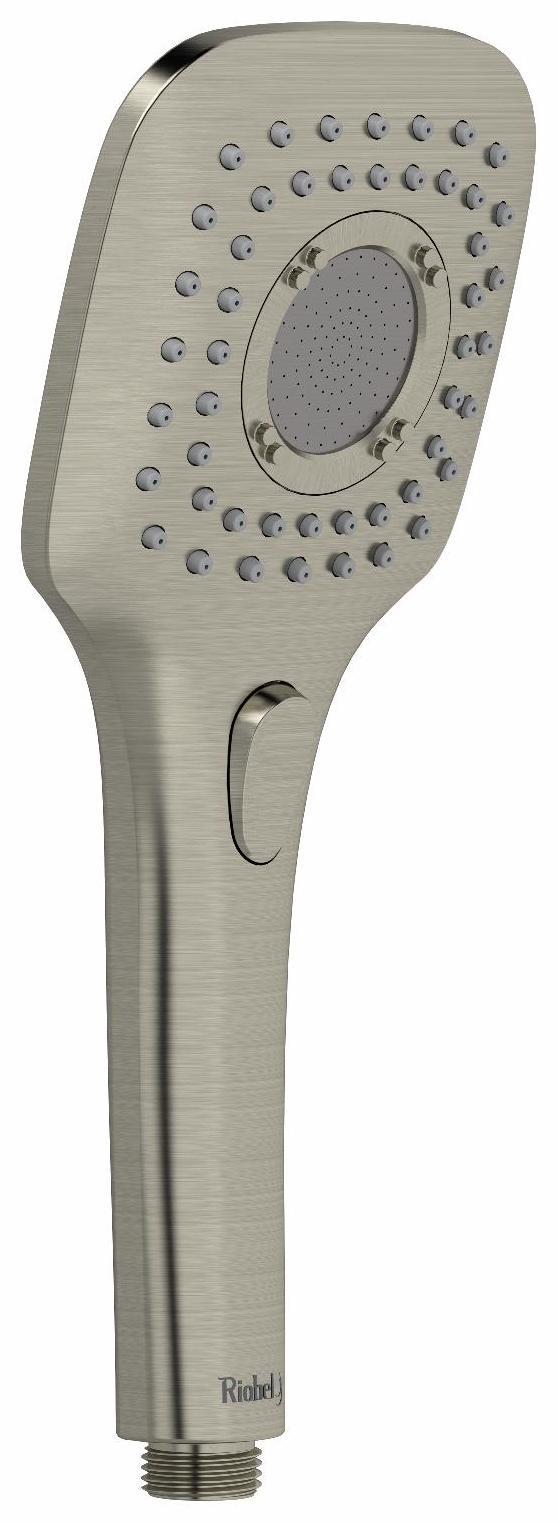 3 Function Handshower 1.8 GPM Brushed Nickel - High Pressure Shower Head for Bathroom, Kitchen & RV Use - WS RIOBEL 4372BN
