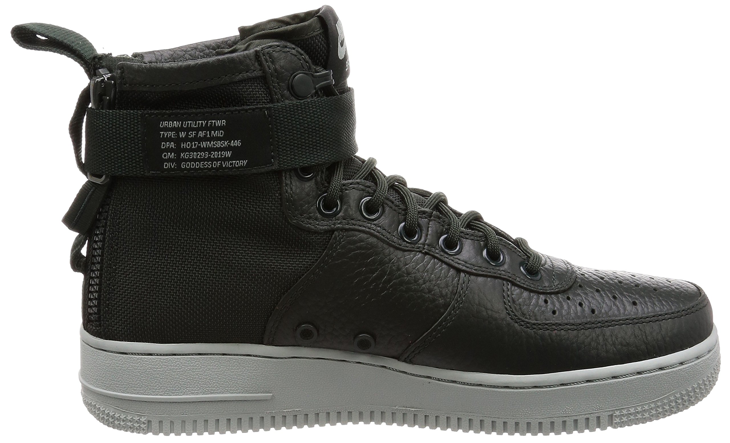 Nike Women's SF Air Force 1 Mid Sneakers - Outdoor Green - Size 6.5 B(M) US - Comfortable Athletic Shoes for Running, Hiking & Casual Wear