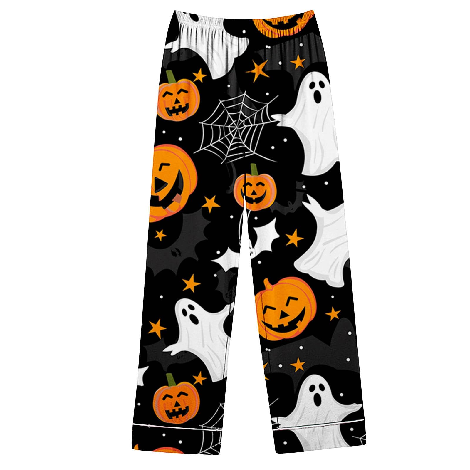 Women's Halloween Pajama Sets - Long Sleeve Button Down Collar Sleepwear with Pumpkin Print | Trendy & Comfy Lounge PJS for Fall Sleepovers, Spooky Movie Nights & Cozy Autumn Evenings