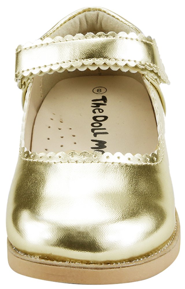 Toddler Mary Jane Flat Shoes for Girls - Comfortable School Dress Shoes by The Doll Maker | Perfect for School, Parties & Special Occasions