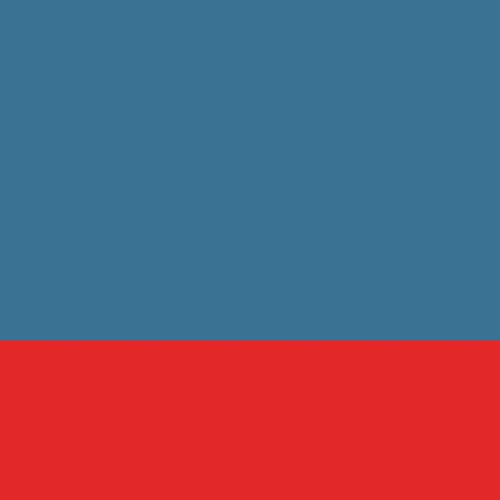 Blue With Red Trim Uk Flag