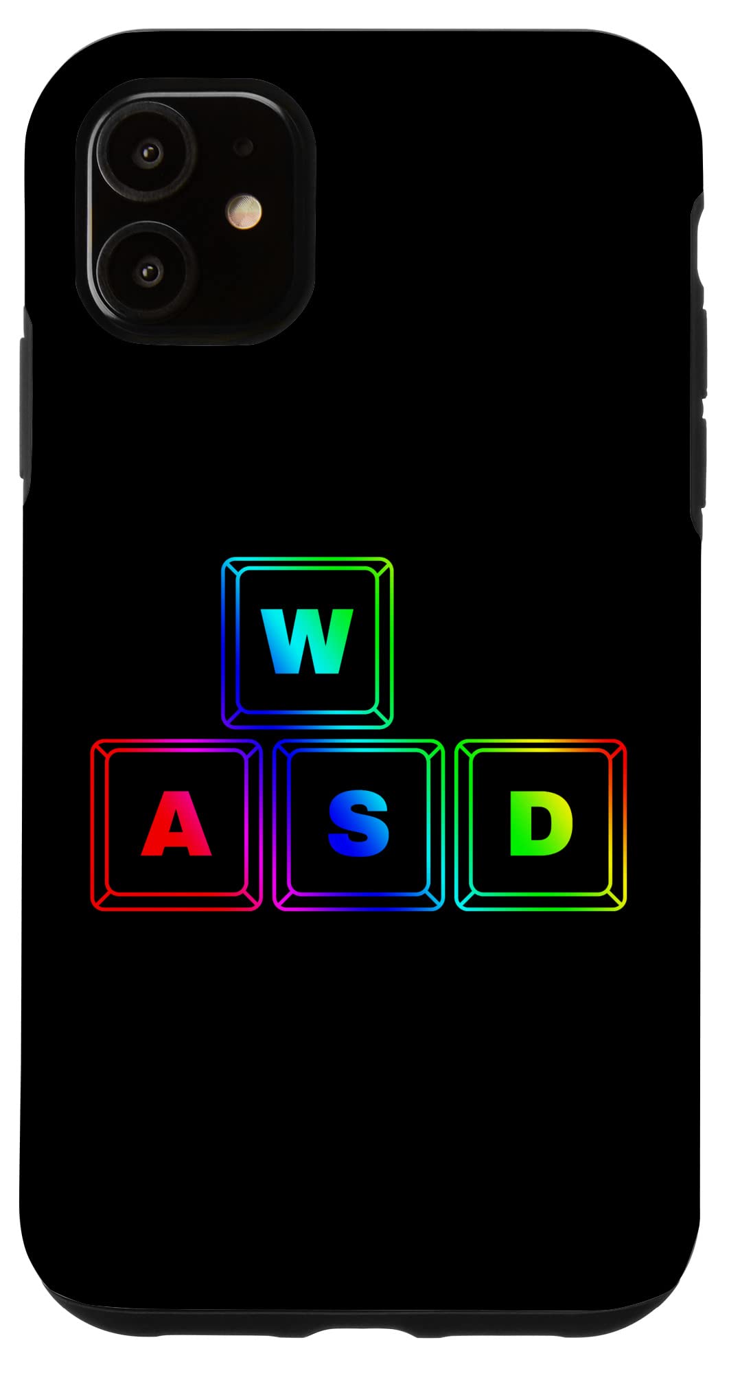 iPhone 11 Case - WASD PC Modder & Gamer Design - Retro Graphic Computer Gaming Phone Cover for iPhone 11 - Perfect for Gaming, Tech Enthusiasts & Retro Style Lovers