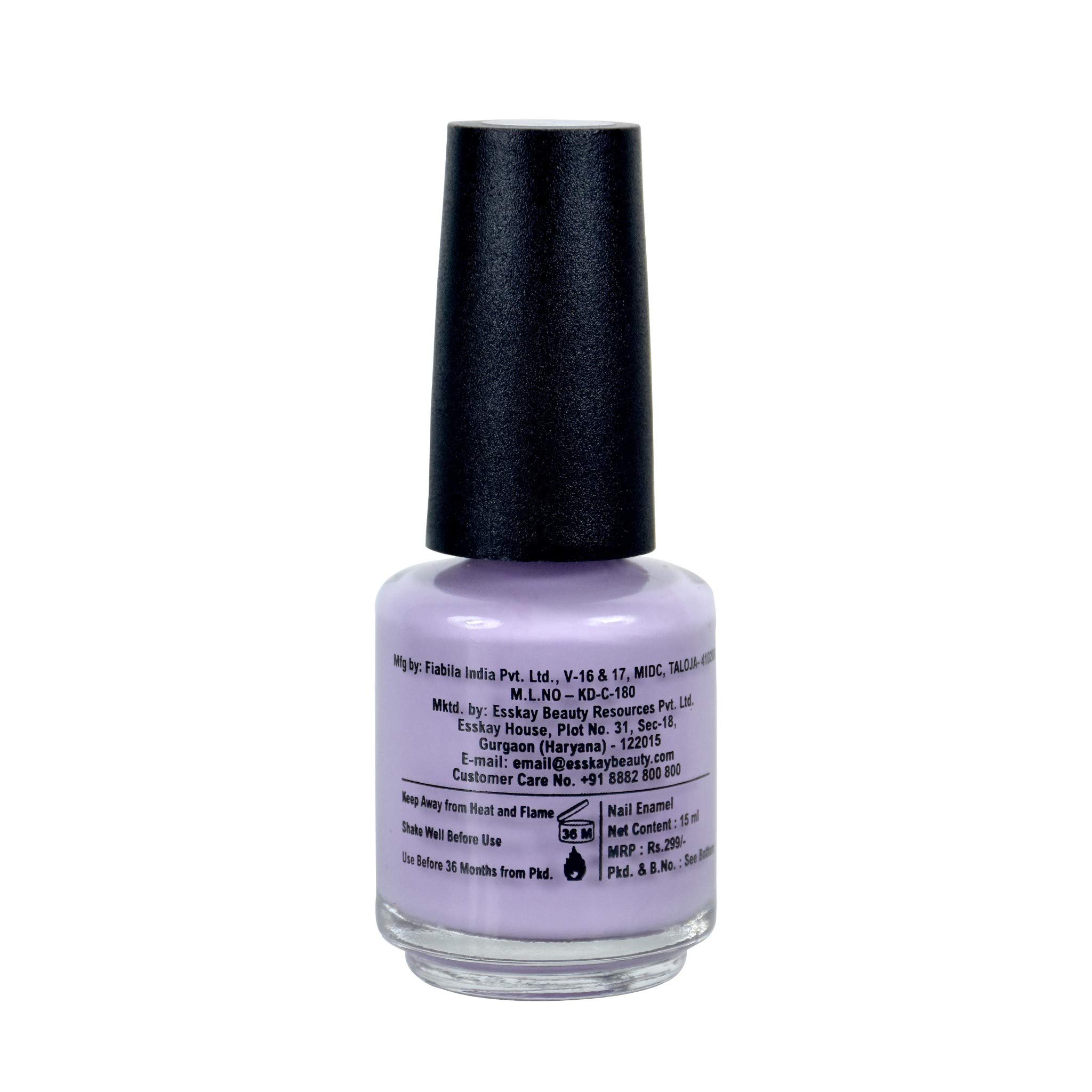 Ola Candy Nail Polish - Glossy Finish Lite Purple (15ml) - Long Lasting Vegan Nail Lacquer for Manicure & Pedicure | Perfect for Parties, Weddings & Everyday Wear