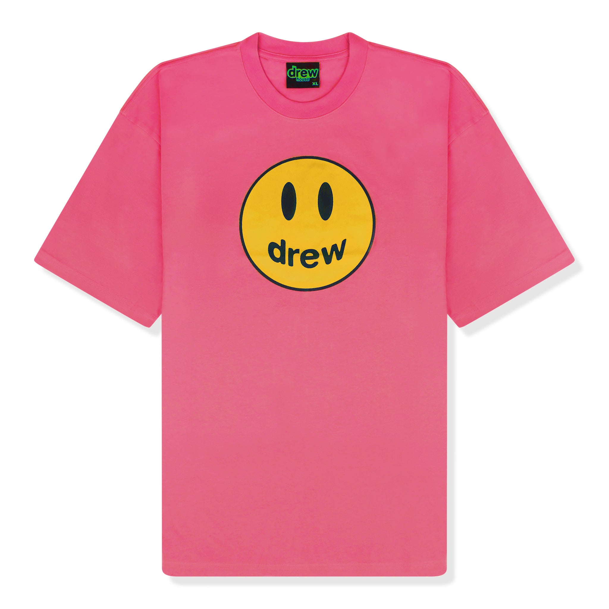 Drew House Mascot T-Shirt for Women & Men - Hot Pink Cotton Graphic Tee | Trendy Streetwear & Casual Outfit Essential