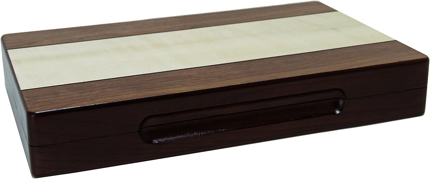 Premium Wooden Backgammon Set - 12 Inch Classic Board Game for Adults & Family - Perfect for Game Nights, Travel, and Home Decor