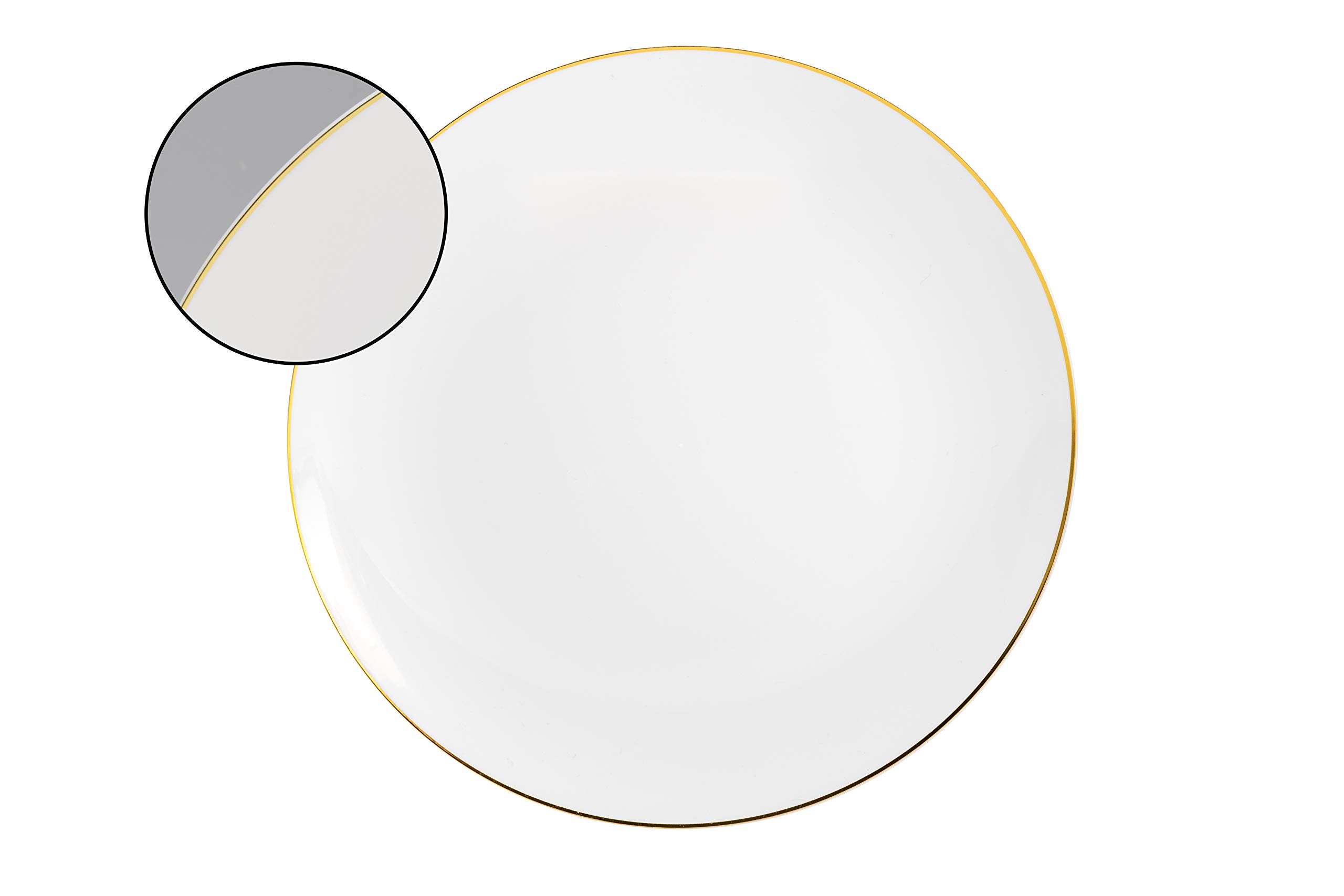 Premium 120-Piece White & Gold Elegant Disposable Dinnerware Set - Plates, Forks, Knives, Spoons & Teaspoons for Wedding, Party, Catering (Serves 20) | Perfect for Formal Events, Bridal Showers & Upscale Gatherings