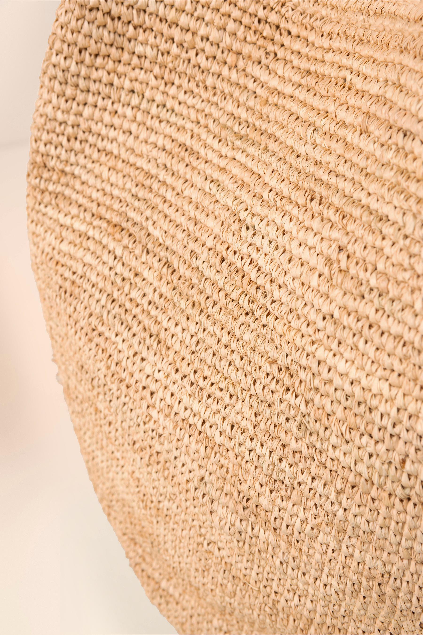 Stylish Beach Raffia Tote Bag for Women - Handmade Natural Woven Straw Summer Bag - Perfect for Beach Vacation, Pool Party & Shopping