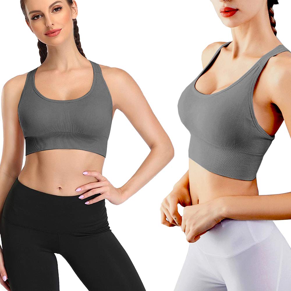 High Impact Sports Bras for Women - Racerback Padded Workout Bras, Yoga & Fitness Support, Comfortable Multipack - Perfect for Running, Gym Training & High-Intensity Workouts