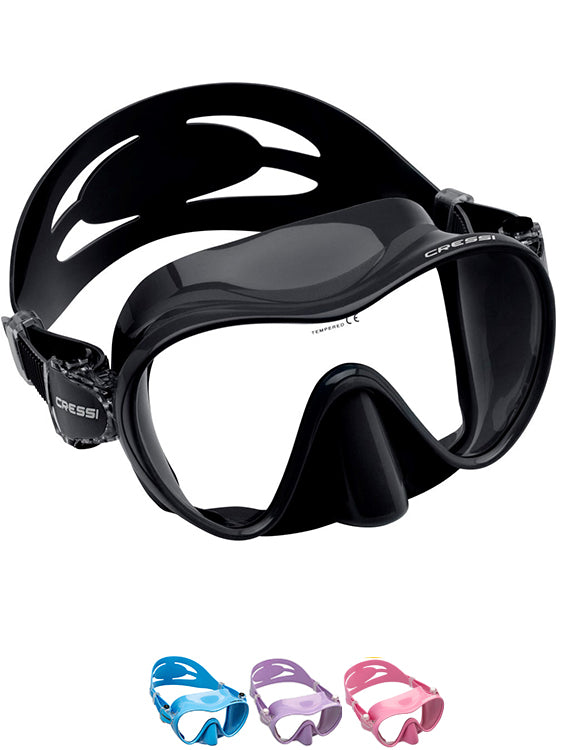 Cressi F1 Small Scuba Diving Mask - Low Volume Snorkeling & Freediving Gear for Comfortable Underwater Adventures