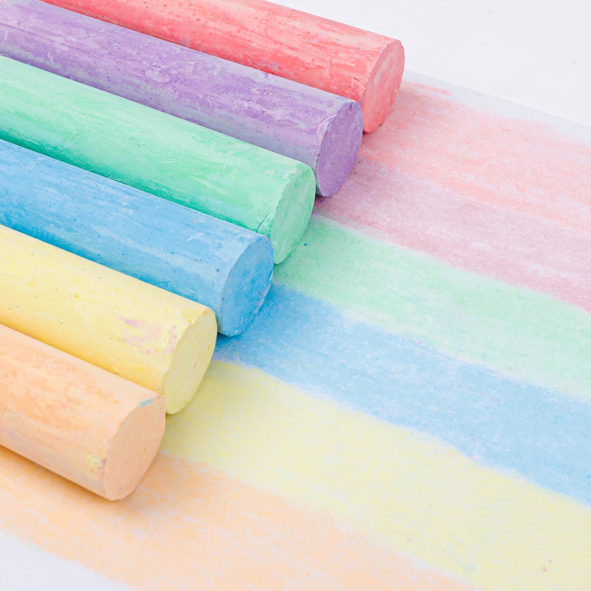**Feela 72-Pack Jumbo Sidewalk Chalk for Kids - Non-Toxic, 18 Vibrant Colors - Outdoor Play, School Blackboard & Playground Fun - Perfect for Sidewalk Art, Hopscotch & Creative Play**