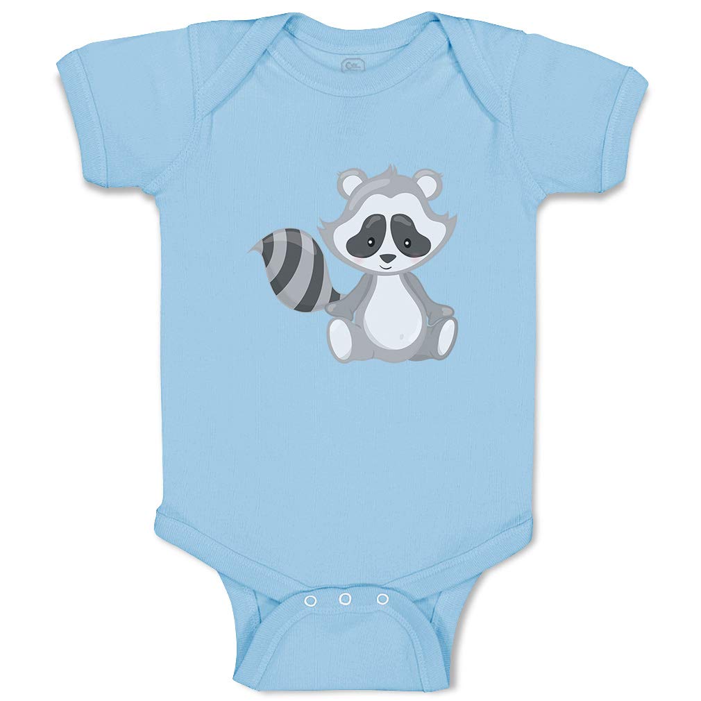Custom Personalized Baby Bodysuit - Funny Raccoon Print Cotton Onesie for Boys & Girls | Perfect for Newborn Photos, Baby Showers & Everyday Wear