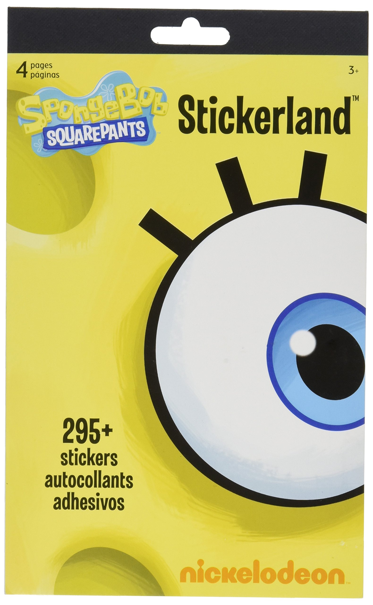 Spongebob Squarepants Stickers by Sandylion - Fun Cartoon Character Decals for Kids, Scrapbooking, Laptop & Water Bottle Decor - Bulk Sticker Pack for DIY Crafts & Party Favors