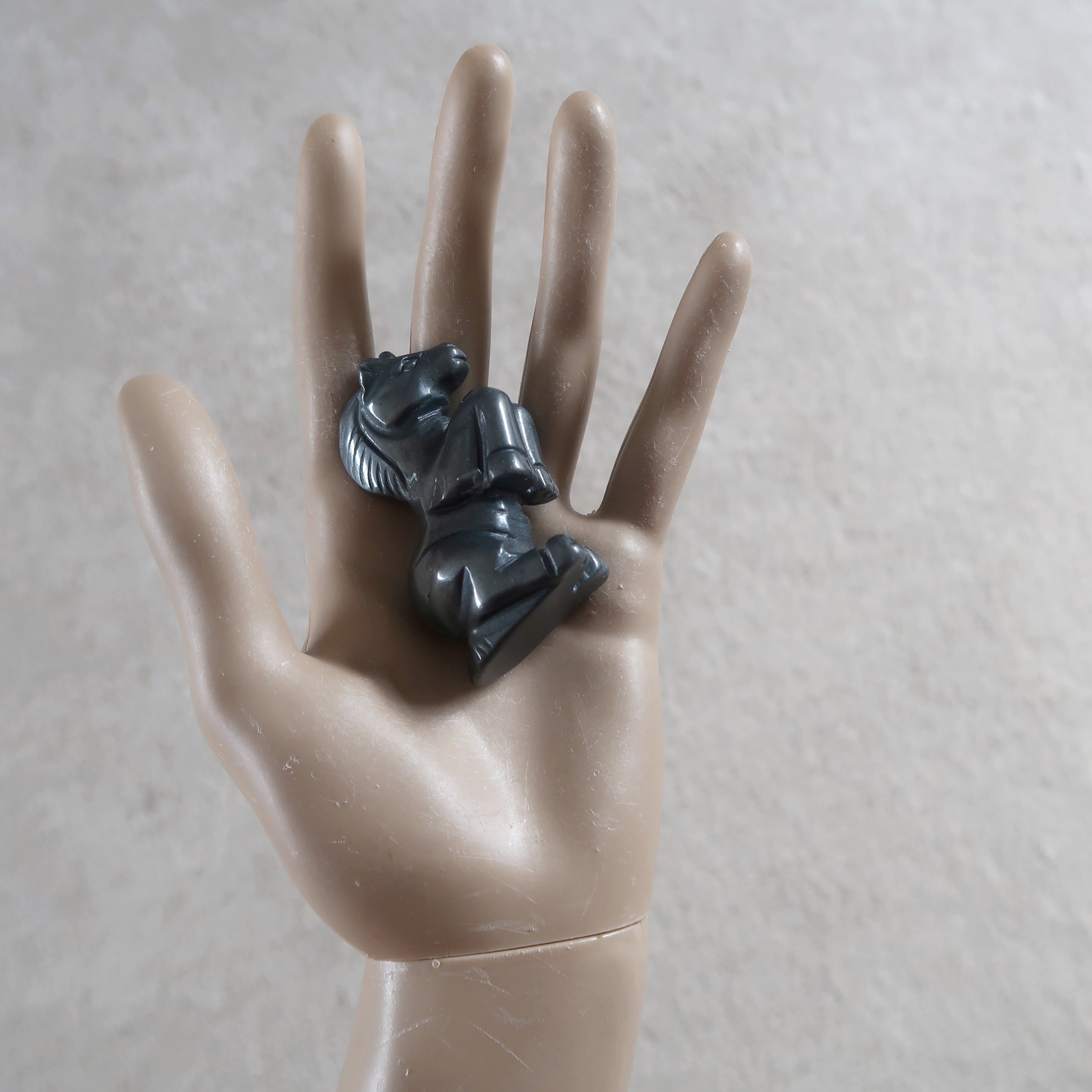 Hematite Unicorn Carving - Black Gemstone for Healing Energy & Spiritual Balance | Perfect for Meditation, Home Decor, and Positive Vibes
