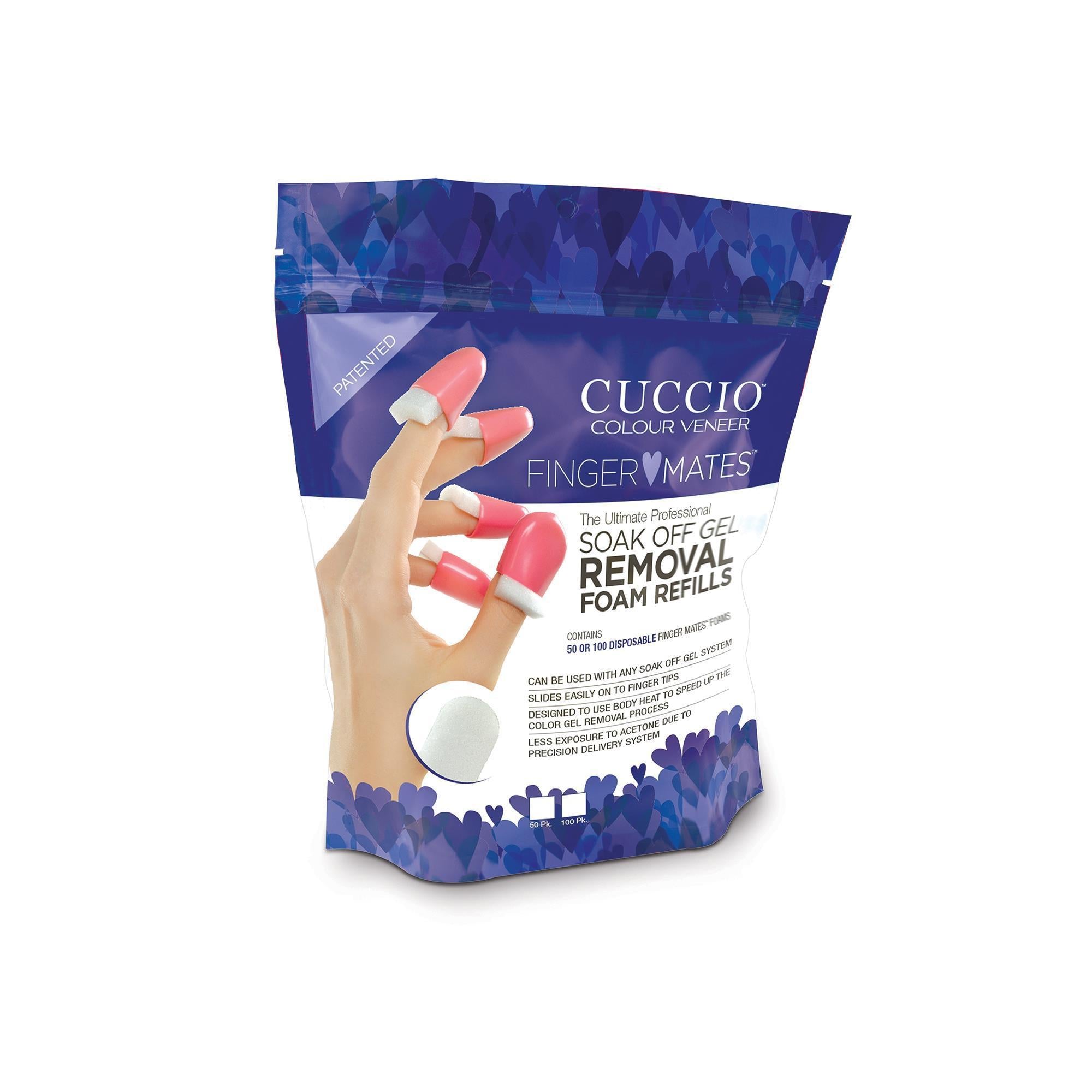 Cuccio Soak Off Mates 50-Piece Nail Polish Remover Refill Pads - Perfect for Salon, Home Manicures & Professional Nail Care