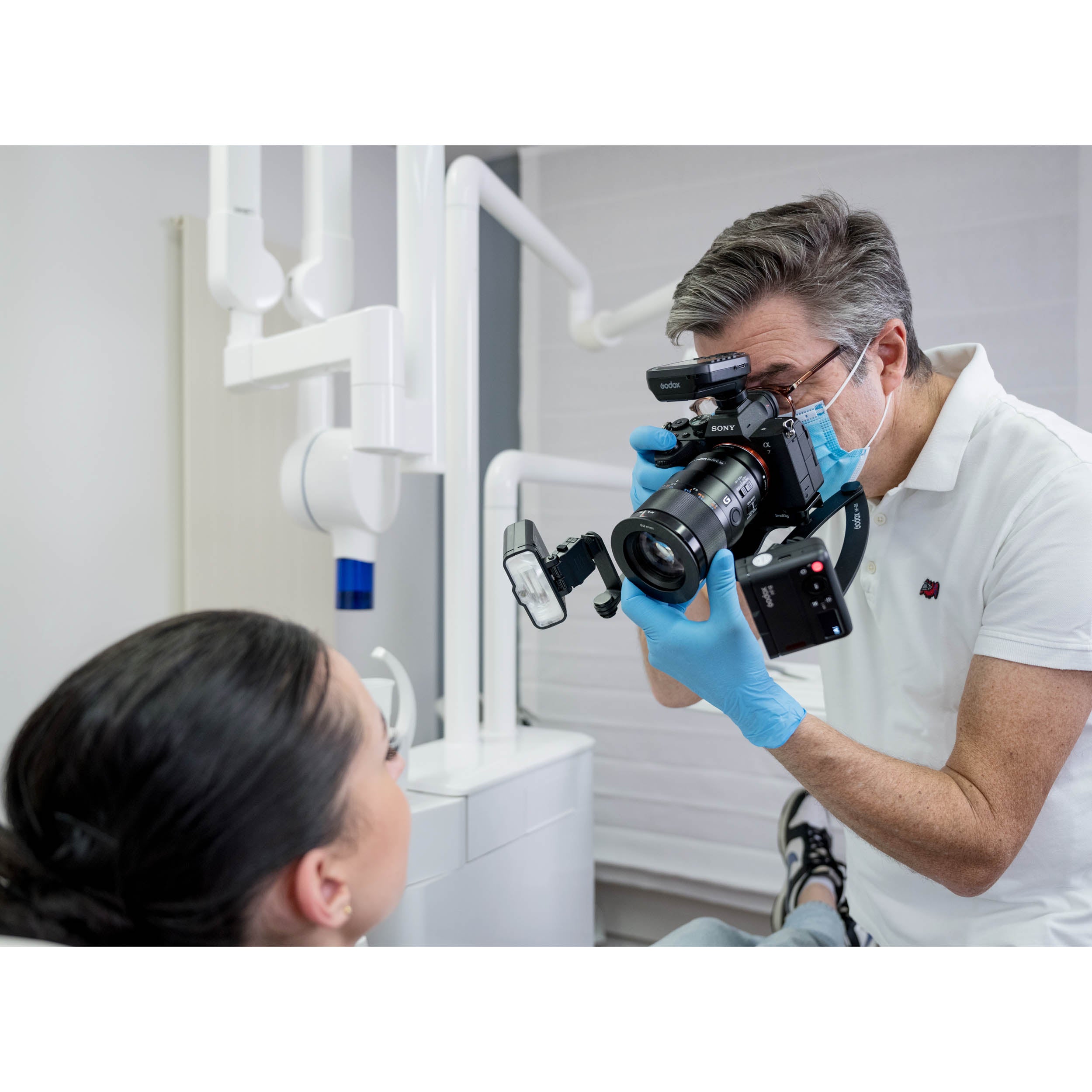 Godox MF12 Dental Photography Bracket - Professional Dental Mirror & Camera Mount for Intraoral Imaging - Perfect for Dentists, Orthodontists & Dental Clinics