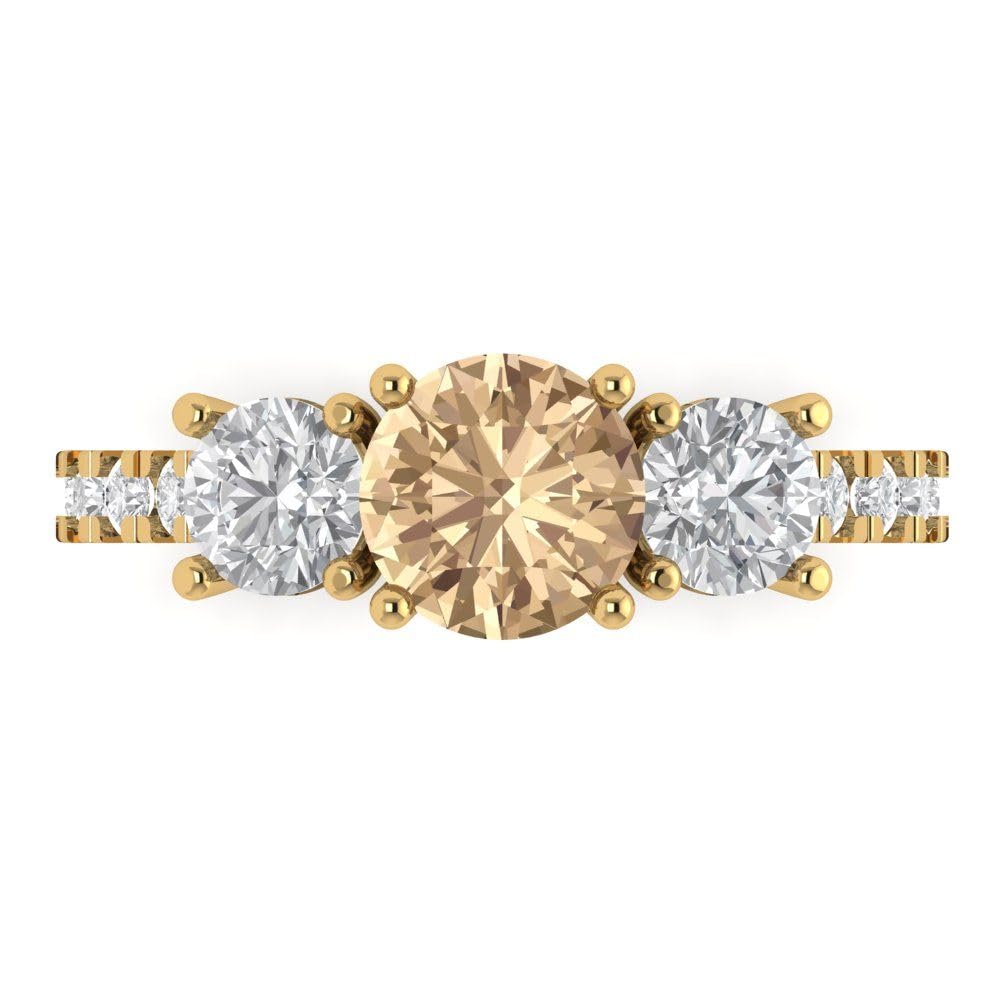 2ct Moissanite Engagement Ring 14k Gold - Anniversary & Bridal Jewelry