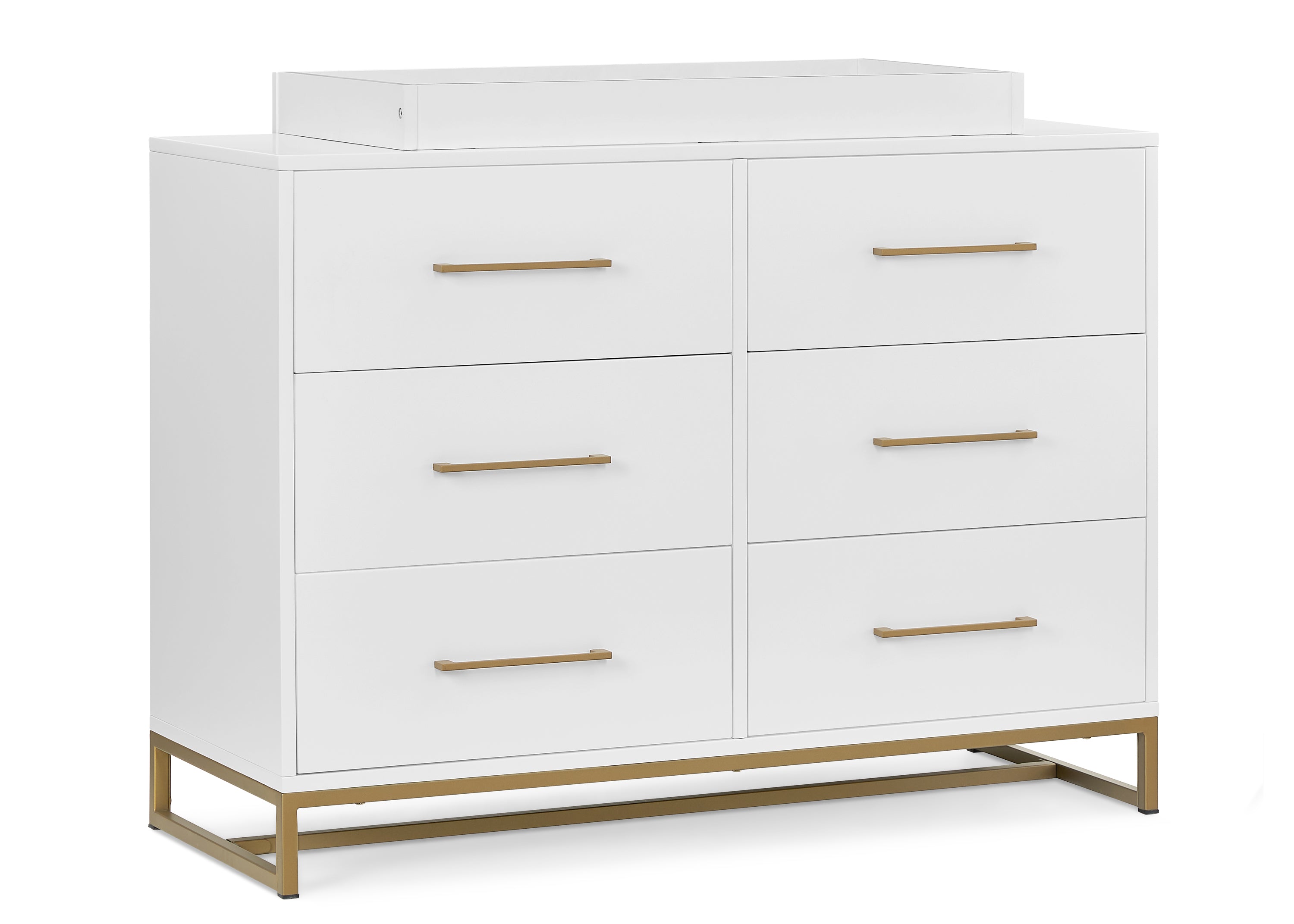 Elegant Jade 6-Drawer Dresser with Interlocking Drawers - Perfect for Bedroom, Nursery, or Dorm Organization & Storage