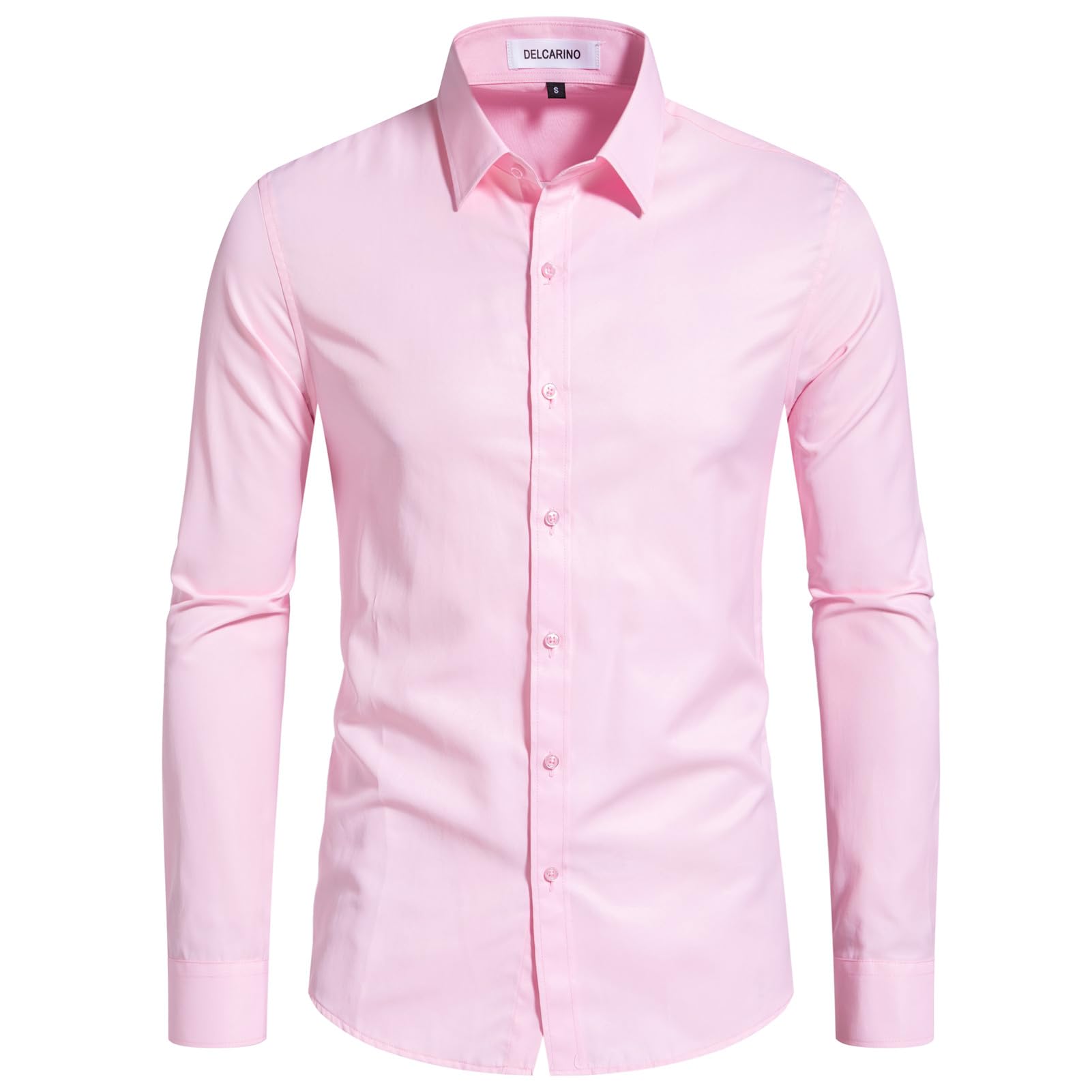 Premium Men's Slim Fit Dress Shirts - Wrinkle-Free, Stain Resistant & Stretch Comfort for Business Formal Wear | Perfect for Office, Interviews & Special Occasions