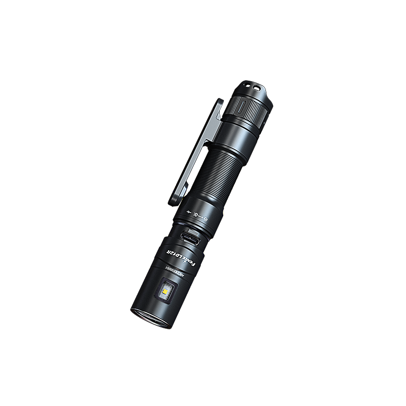 Fenix LD12R Rechargeable Flashlight - 600 Lumens High Brightness, Dual Light Modes for Camping, Hiking & Emergency Use