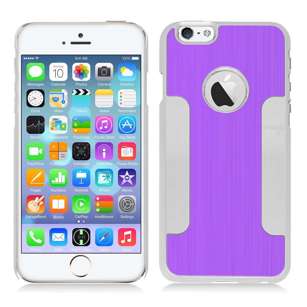 Luxury Metal iPhone 6 Case - Purple/Silver for Business & Travel