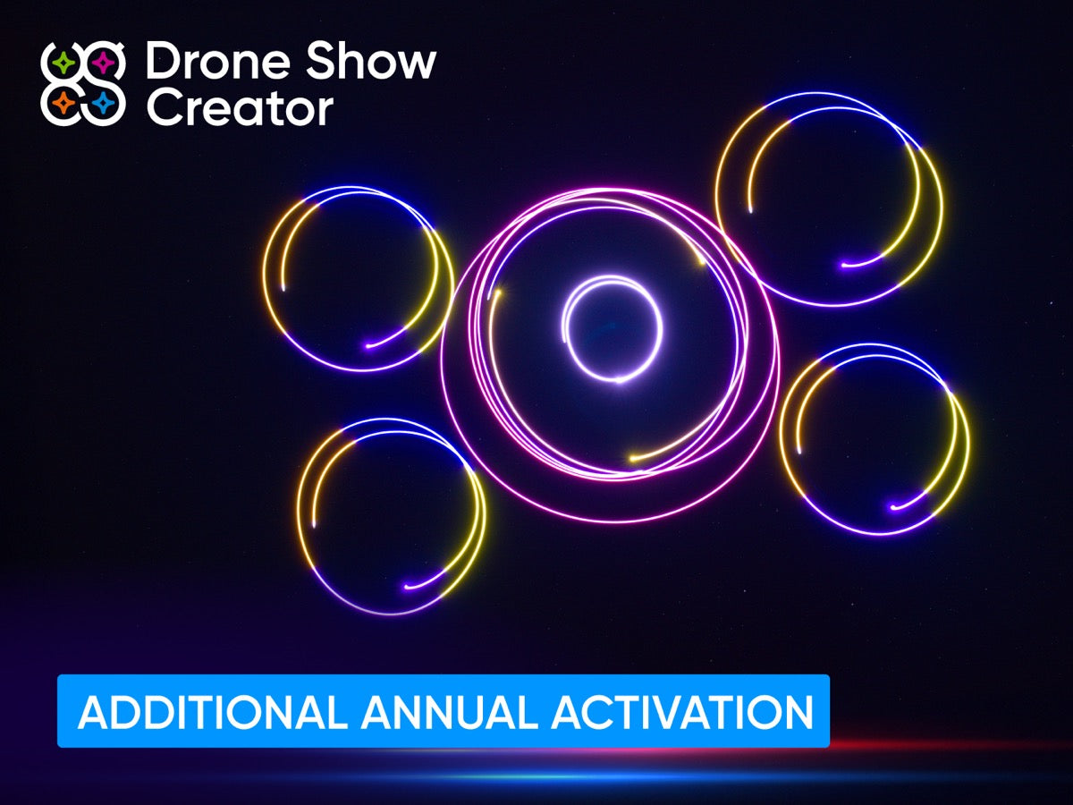 Drone Show Creator Software - Annual Activation License for Stunning Aerial Light Displays | Perfect for Events, Weddings & Marketing Campaigns