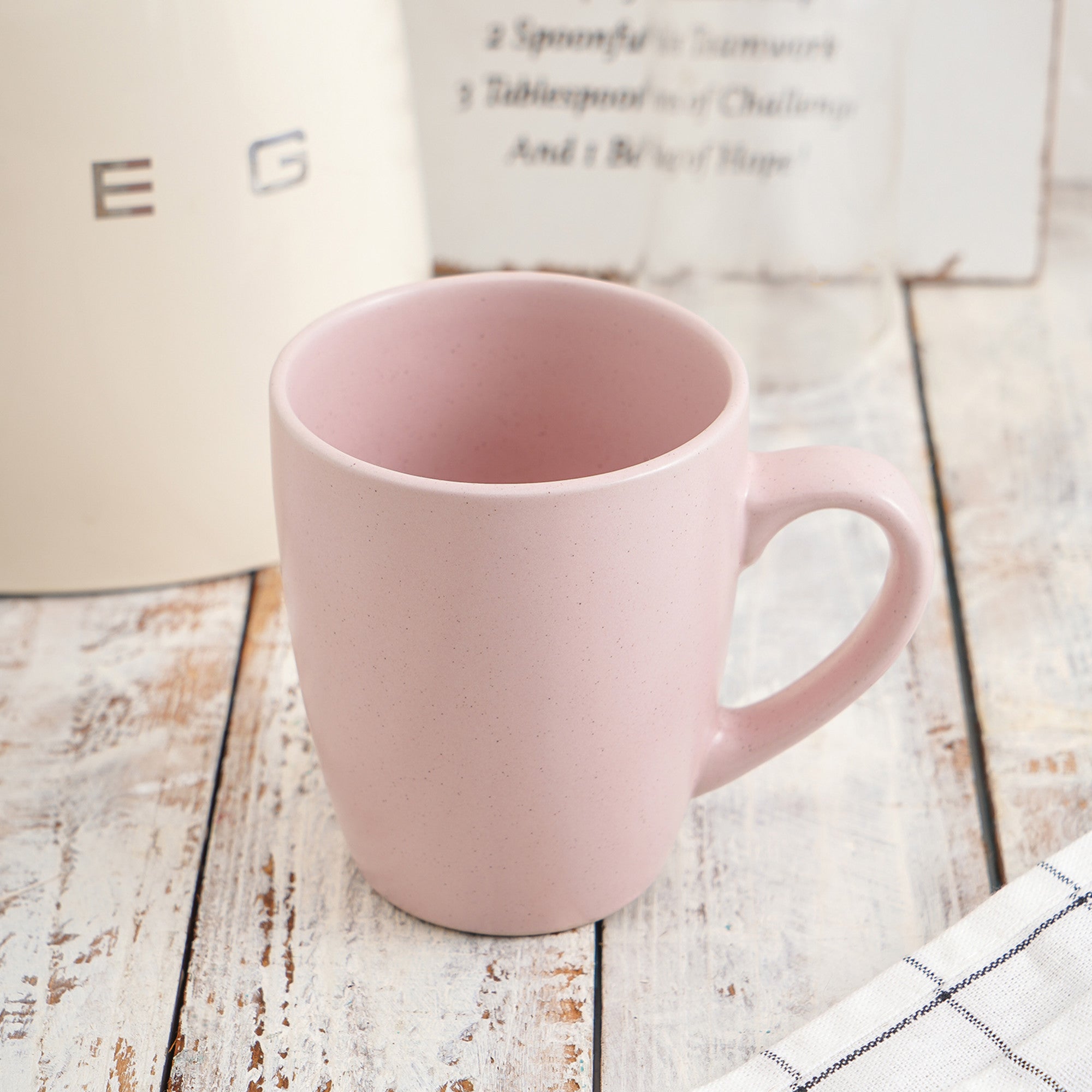 Premium Albie Stoneware Coffee Mug - Elegant Pink Ceramic Cup for Tea & Hot Drinks - Perfect for Home, Office, or Gift Giving
