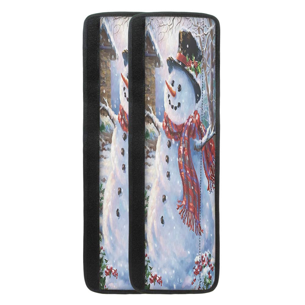 Christmas Snowman Refrigerator Door Handle Covers - 2pcs Non-Slip Kitchen Appliance Protectors for Refrigerator, Microwave & Dishwasher - Festive Holiday Decor & Grip Enhancer for Safe Kitchen Use
