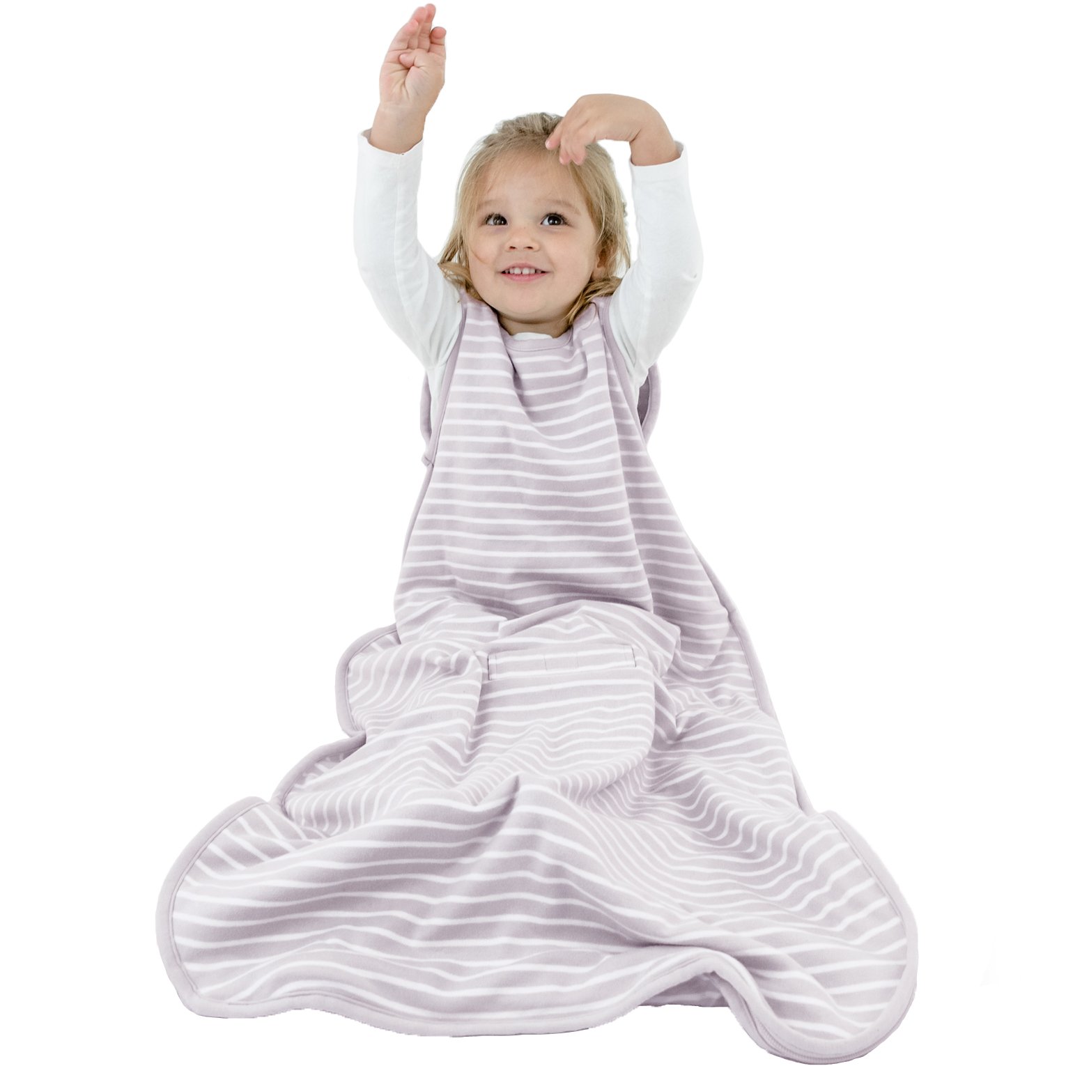 Woolino 4 Season Merino Wool & Organic Cotton Toddler Sleeping Bag - Wearable Blanket for Babies 2-4 Years | Perfect for Nursery, Daycare & Travel