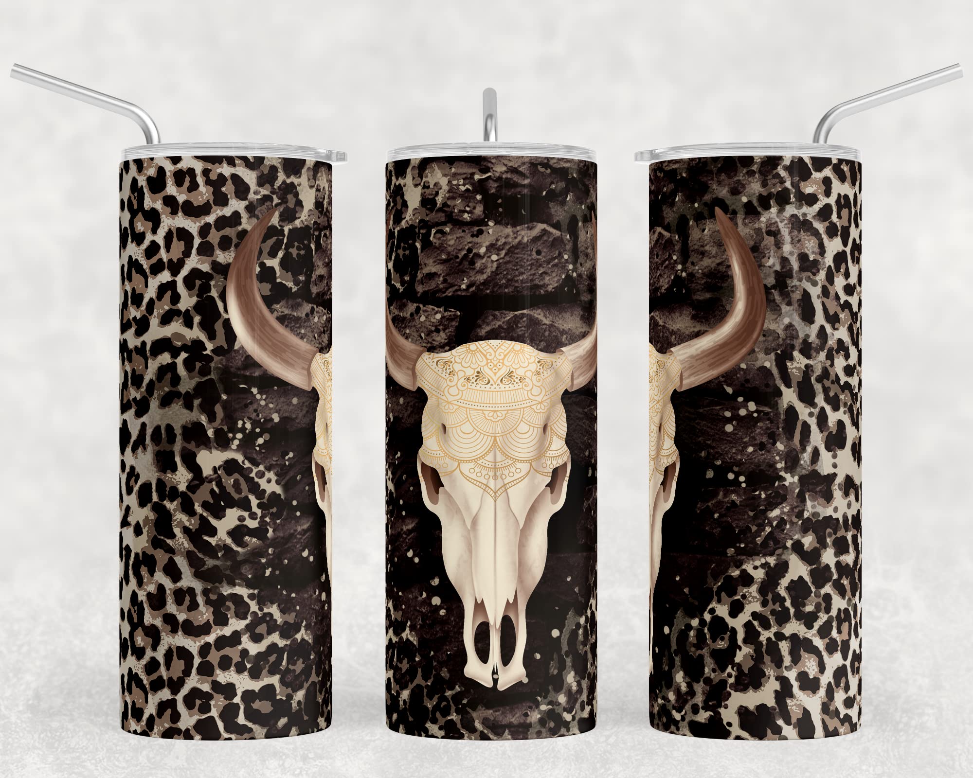Skull Tumbler Sublimation Prints - Ready to Press Heat Transfer Bundle for DIY Crafts, Custom Tumblers & Personalized Gifts (20 Designs)