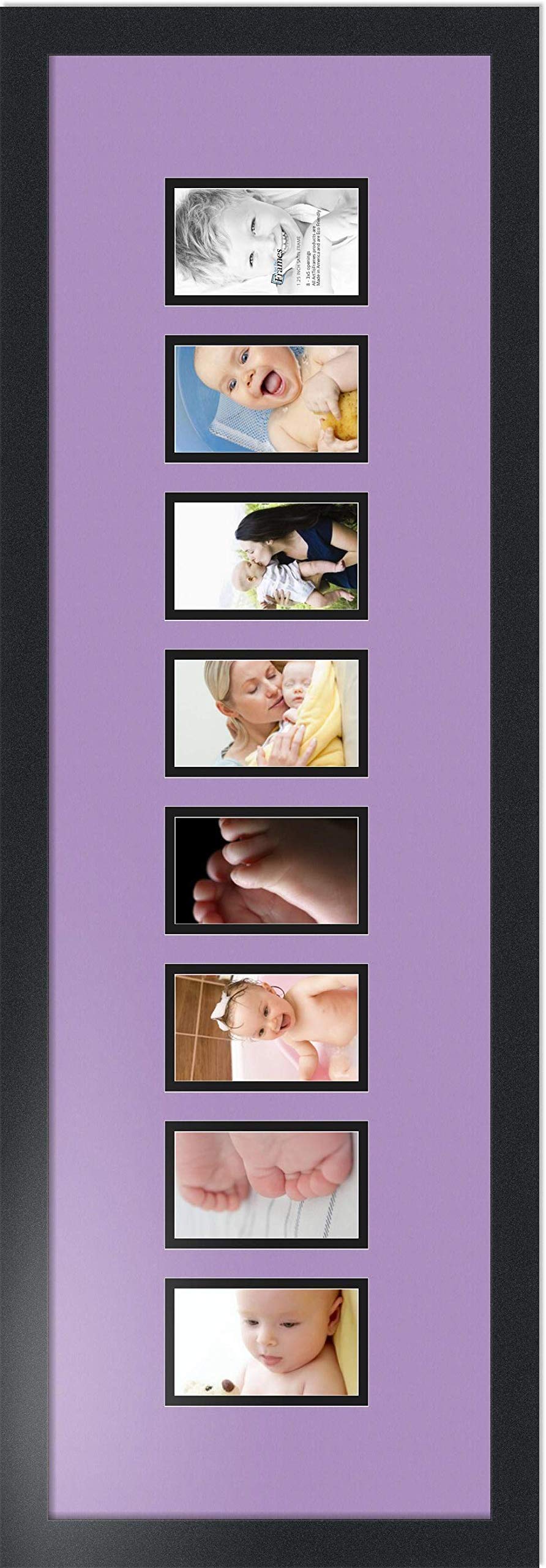 Art to Frames 36x10 Inch Black Picture Frame - 1.25 Inch Wide Satin Finish for Wall Art, Photos & Posters | Perfect for Living Room, Bedroom & Office Decor