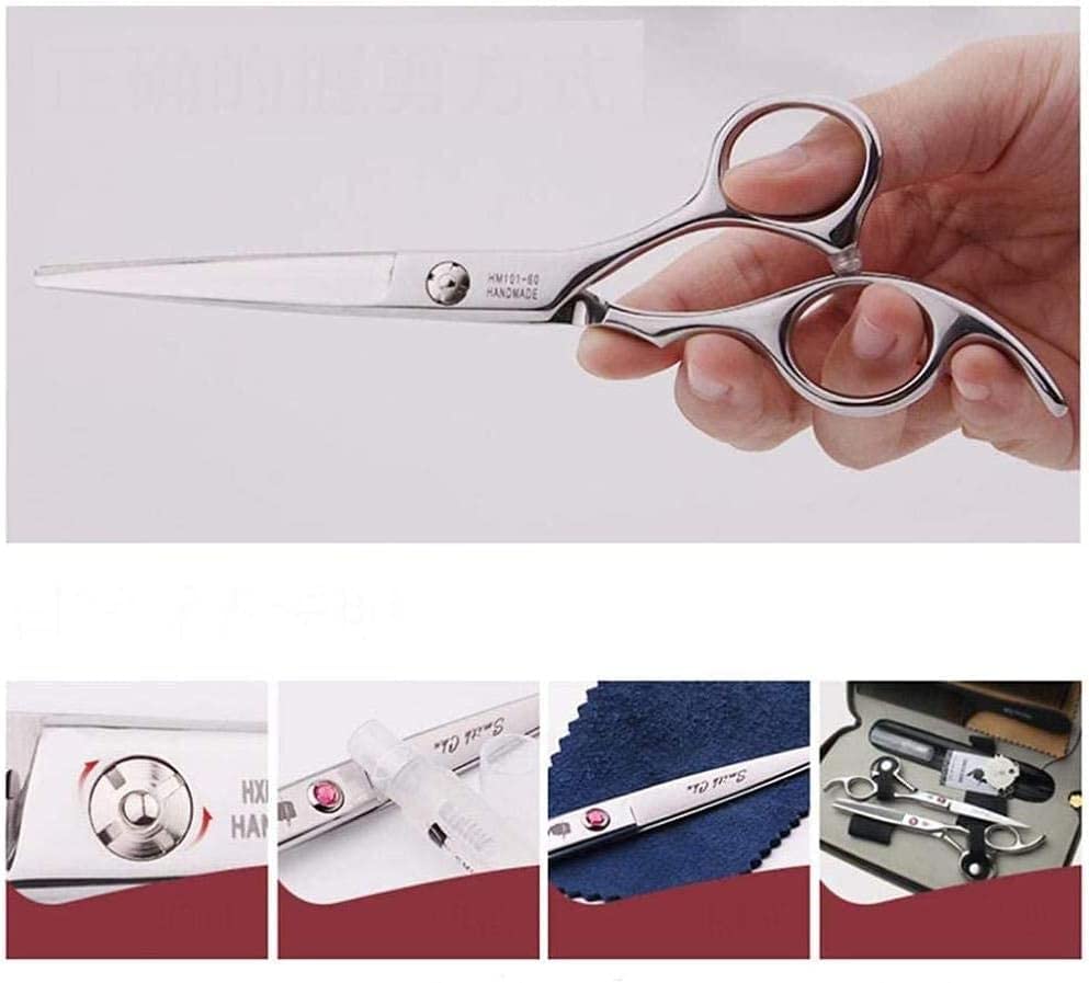 Professional Barber Scissors Set - Stainless Steel Hair Cutting Shears for Salon & Home Use - Precision Hairdressing & Styling Tools for Men & Women