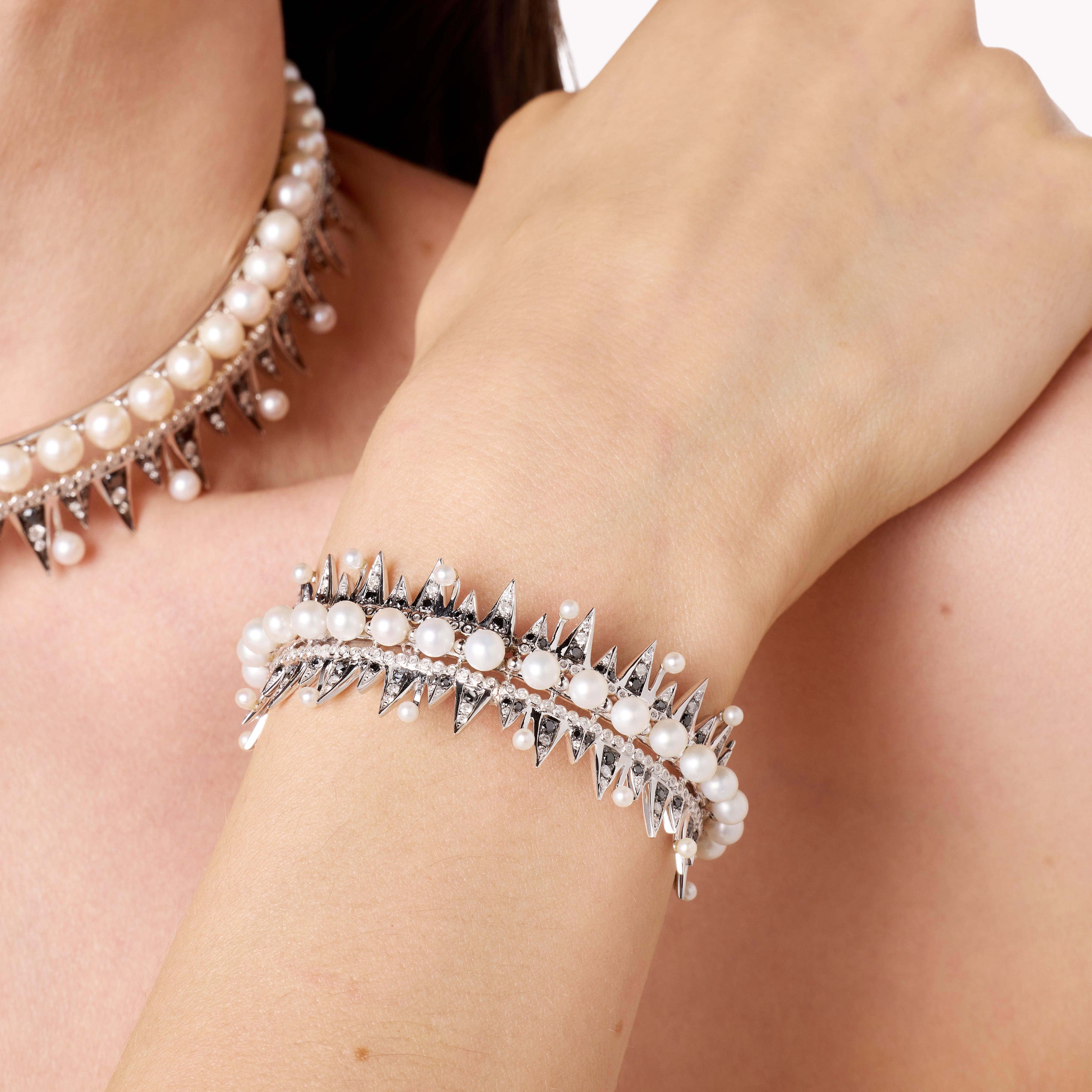Enchanted Pearl Bracelet Cuff - Elegant Adjustable Pearl Cuff Bracelet for Women, Perfect for Weddings, Parties & Special Occasions
