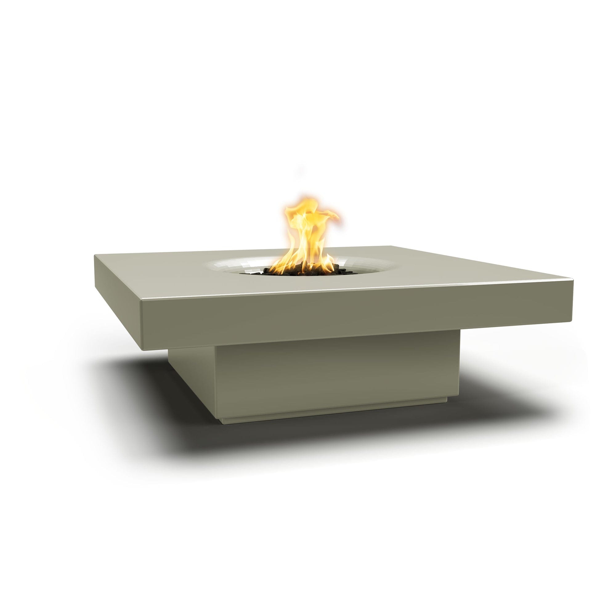 Balboa Square GFRC Outdoor Fire Table - Weatherproof & Durable Gas Fire Pit for Patio, Deck, Backyard - Perfect for Entertaining & Relaxing