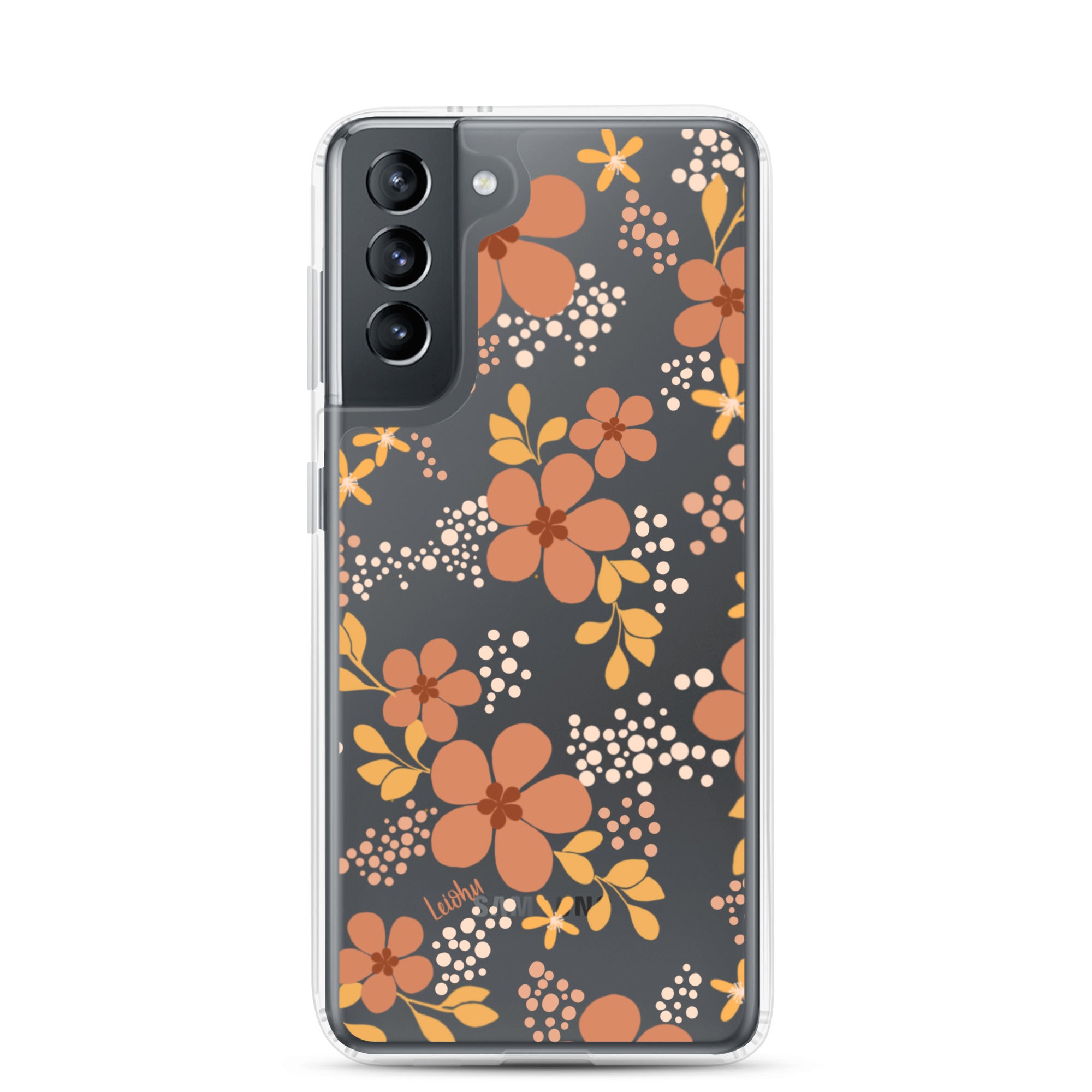 Groovy Pua Clear Protective Phone Case for Samsung Galaxy S21/S20/Note 20 - Slim & Scratch-Resistant Cover for Everyday Use, Work & Travel