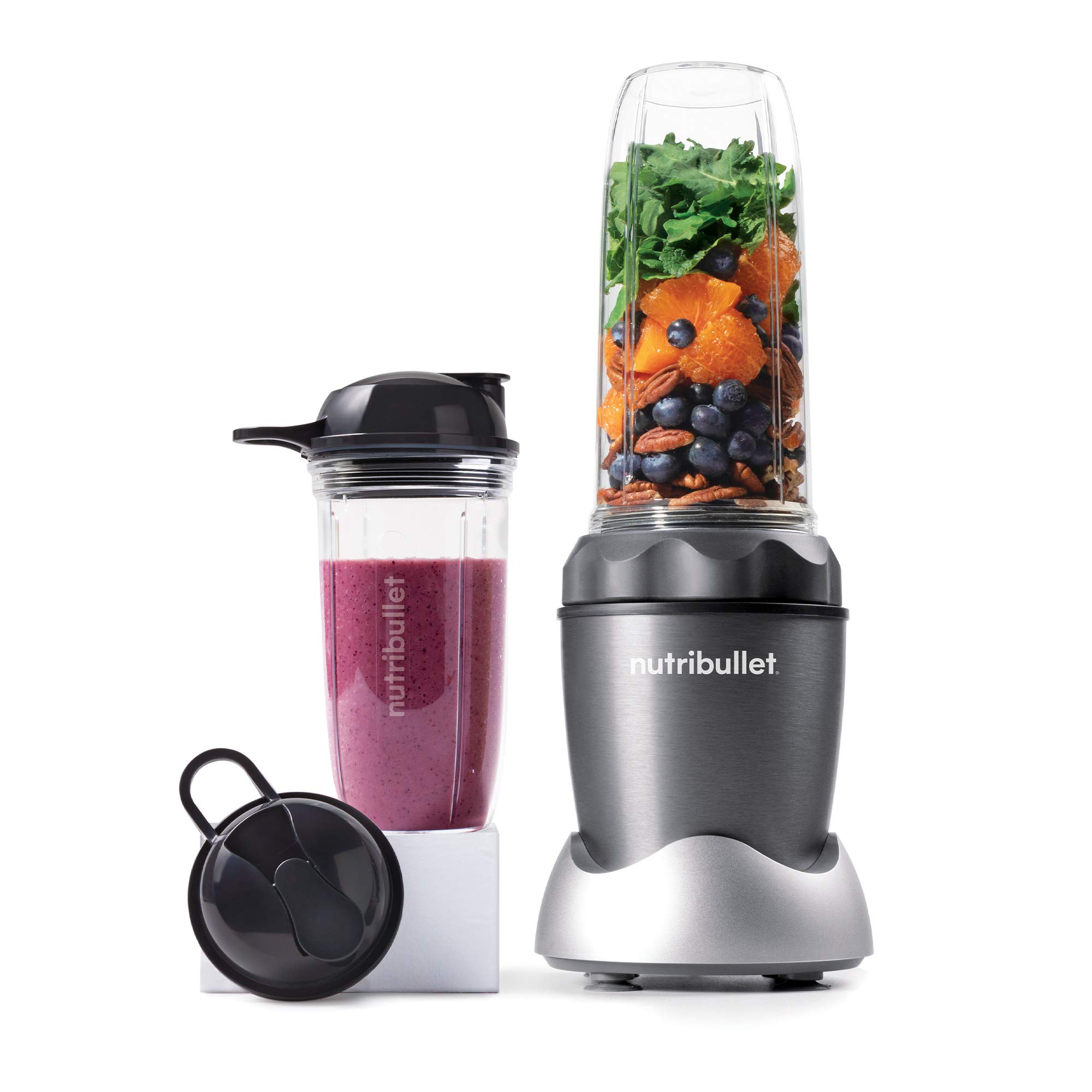 NutriBullet ZNB30100Z Pro 1000 Watt Personal Blender with 32-Ounce Cup - Light Gray | Perfect for Smoothies, Protein Shakes & Meal Prep at Home or Gym