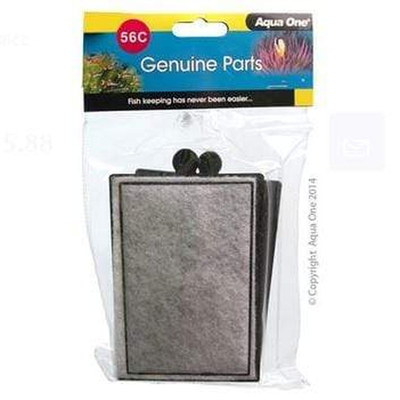 Aqua One Carbon Cartridge 2 Pack for Horizon 130 HF400 Hang On Filter (25056c) - Water Filtration Replacement for Fish Tanks & Aquariums