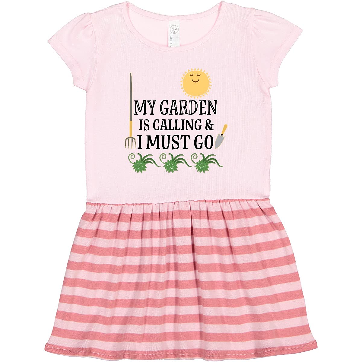 Inktastic Funny Gardening Toddler Dress - Cute Garden Themed Outfit for Kids - Perfect for Outdoor Play, Birthday Parties & Family Photos