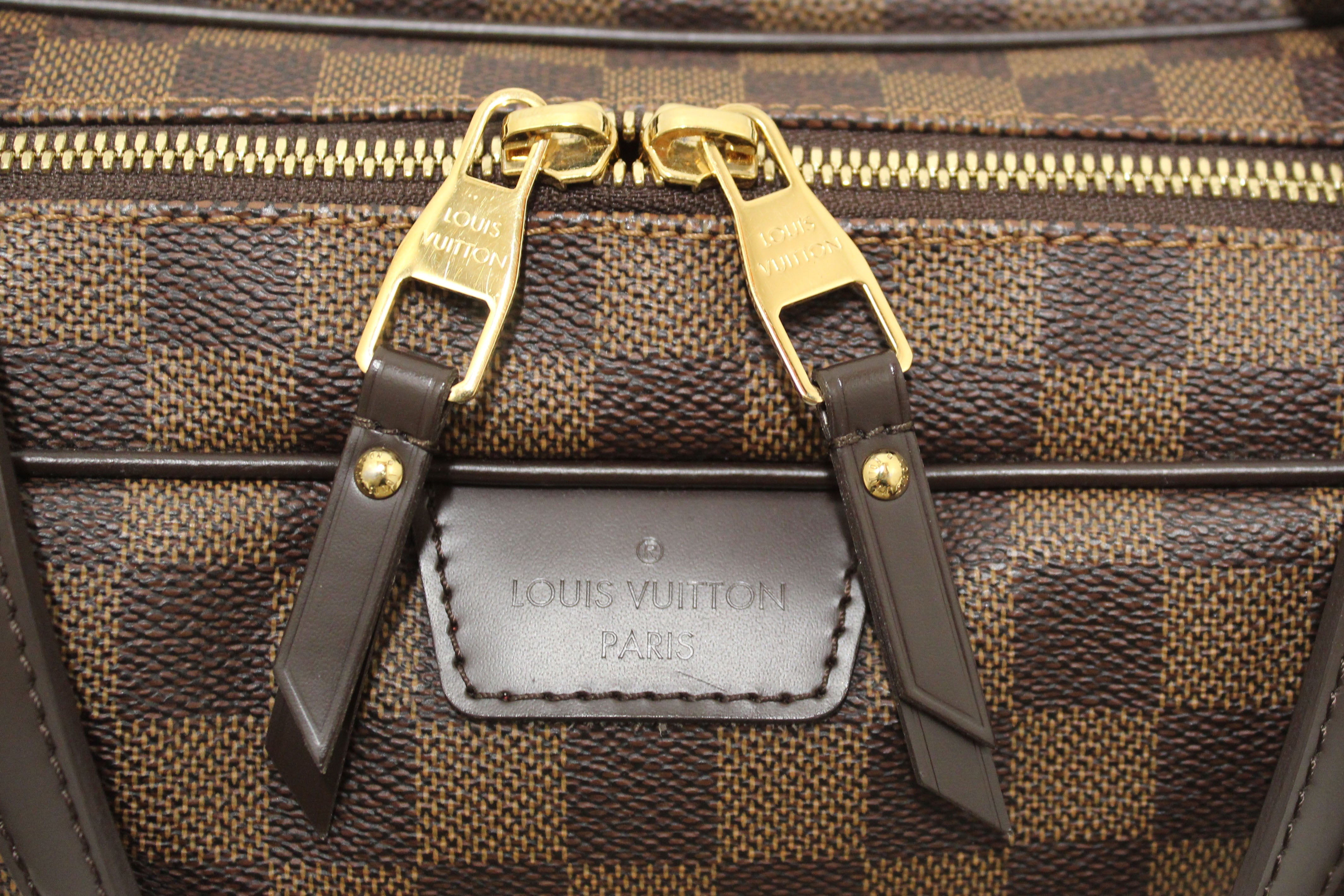 Authentic Louis Vuitton Damier Ebene Rivington GM Shoulder Bag for Women - Luxury Designer Handbag for Work, Travel & Everyday Use