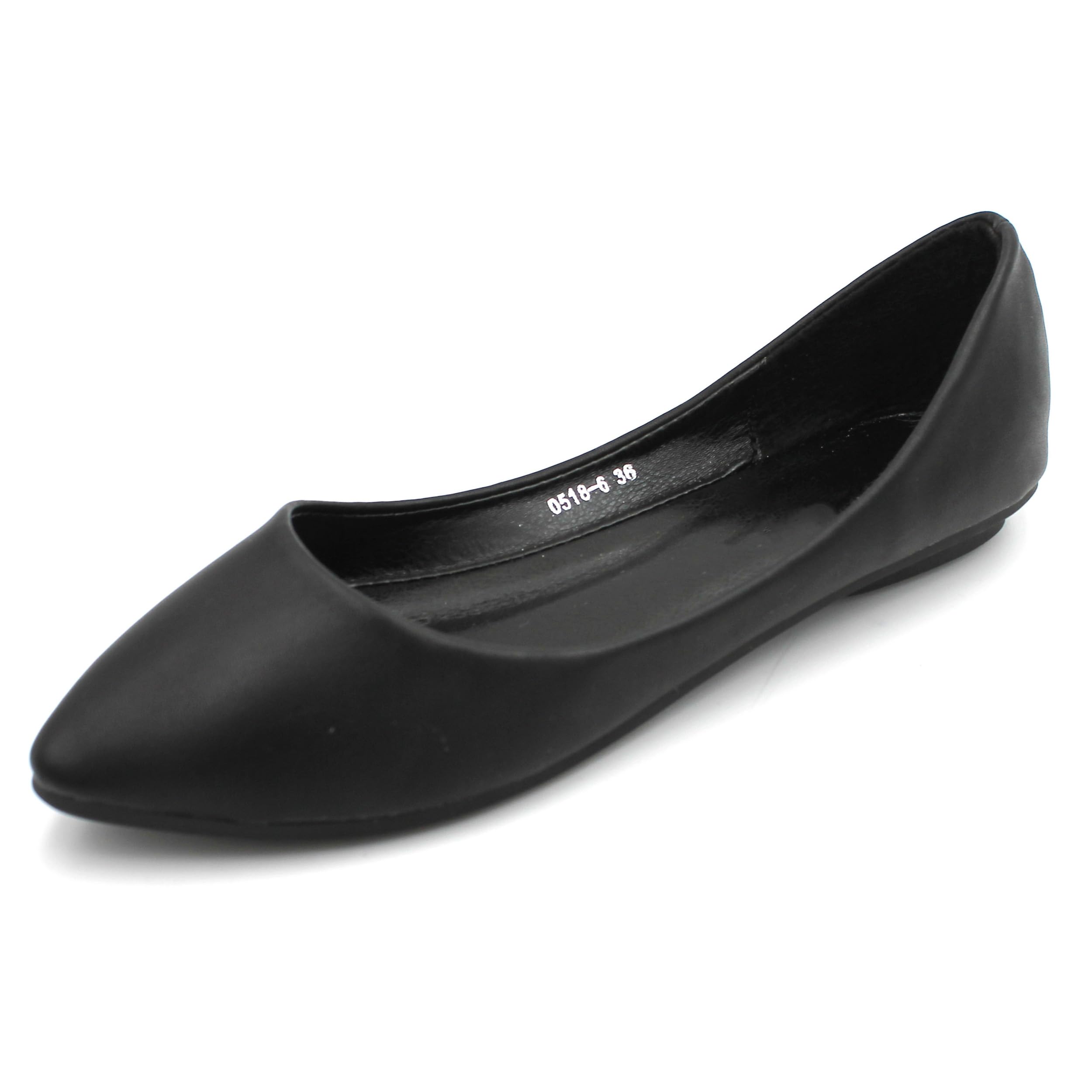 MAIERNISI JESSI Women's Ballet Flats - Pointed Toe Dress Shoes for Business Casual & Office Wear - Comfortable Slip-On Work Shoes for Women - Perfect for Daily Commute, Business Meetings & Professional Occasions