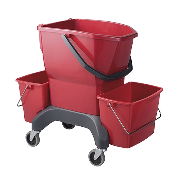 Oates Ezy Ergo Bucket 25 Liter with Presser - Heavy Duty Plastic Pail for Cleaning, Gardening & Construction Works