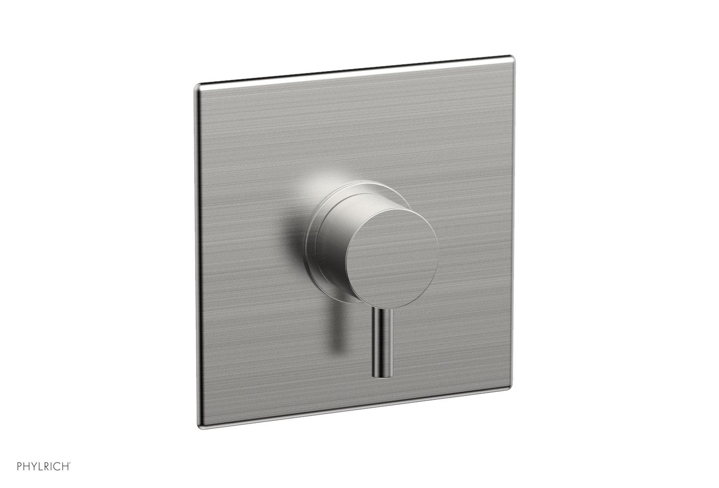 BASIC II Pressure Balance Square Shower Plate & Lever Handle Trim Kit - 4