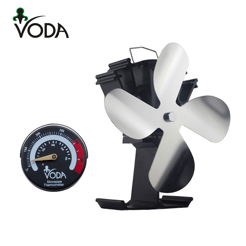 4 Blade Stove Fan VDSF614NT - Efficient Heat Circulation for Wood Stoves & Fireplaces - Perfect for Home Heating & Energy Savings